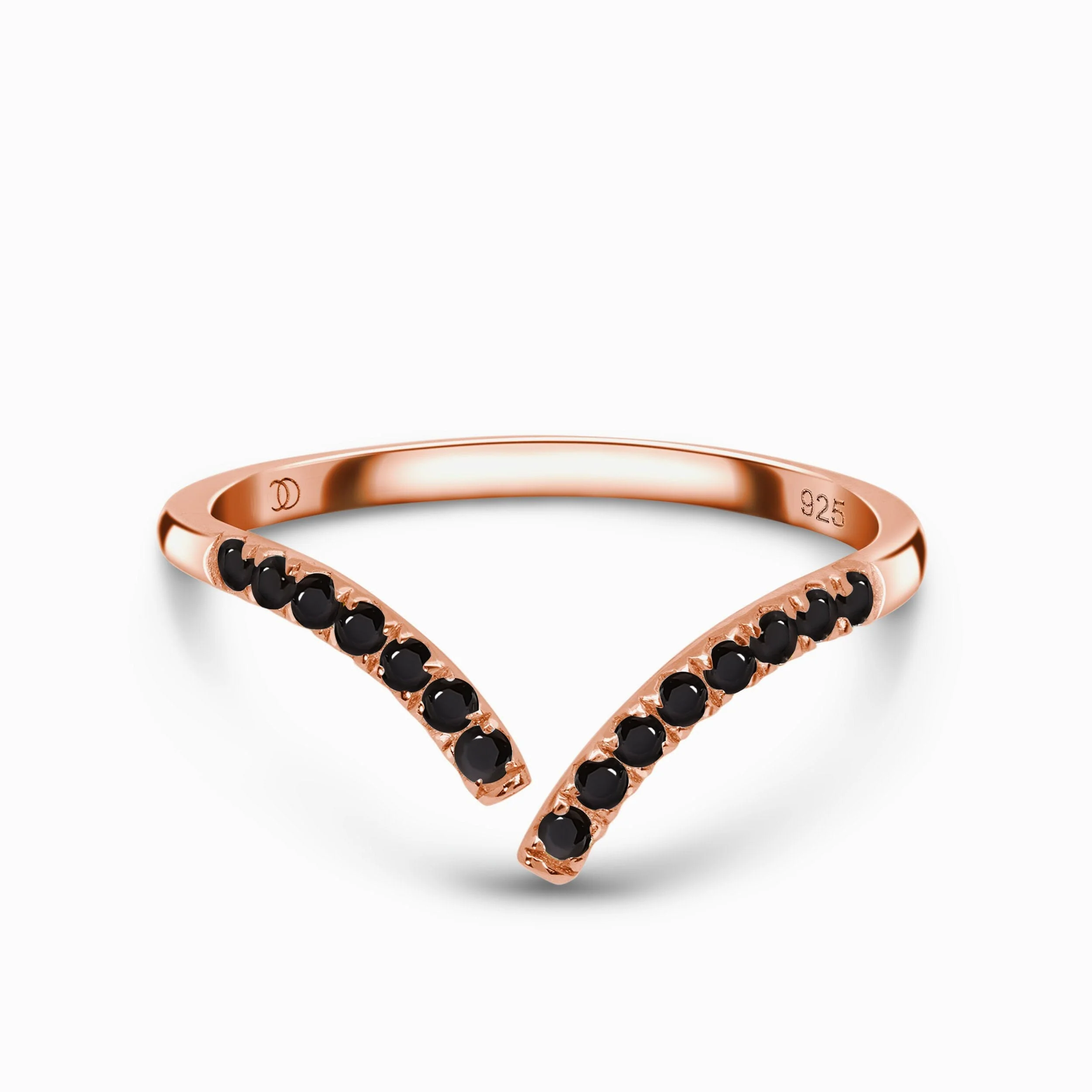 Adjustable Black Spinel Ring - Infinite - Image 3