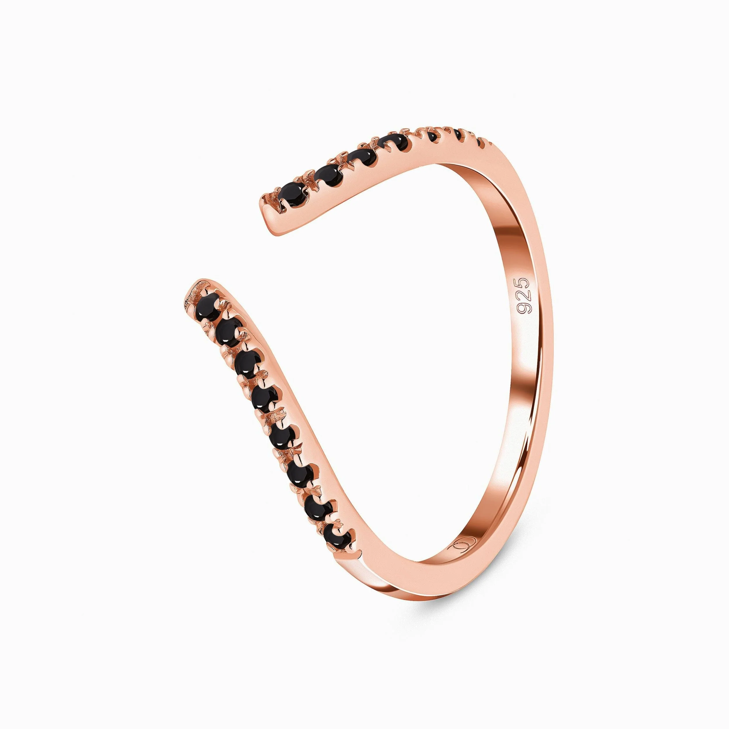 Adjustable Black Spinel Ring - Infinite - Image 9