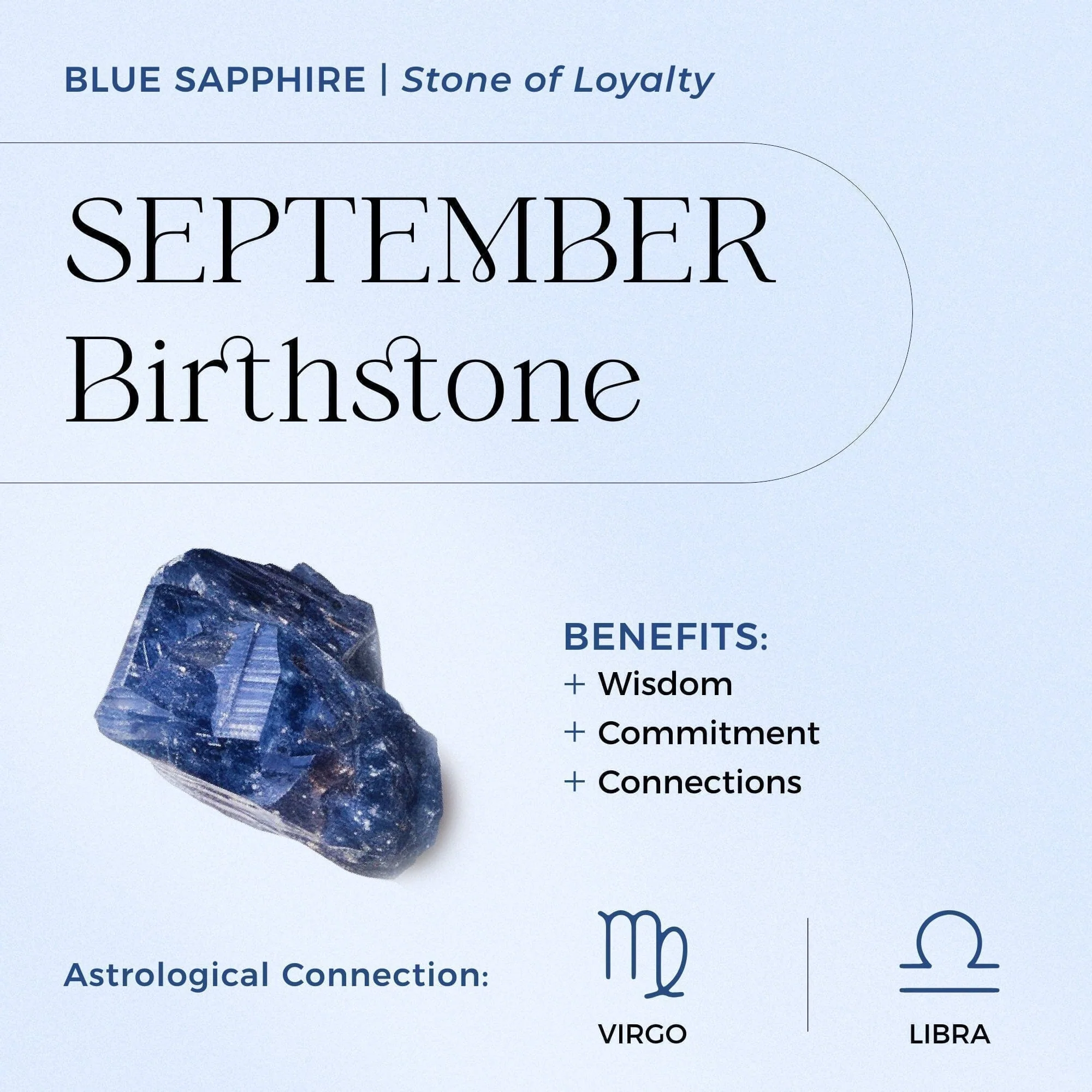 Blue Sapphire Necklace - Solitaire - Image 7