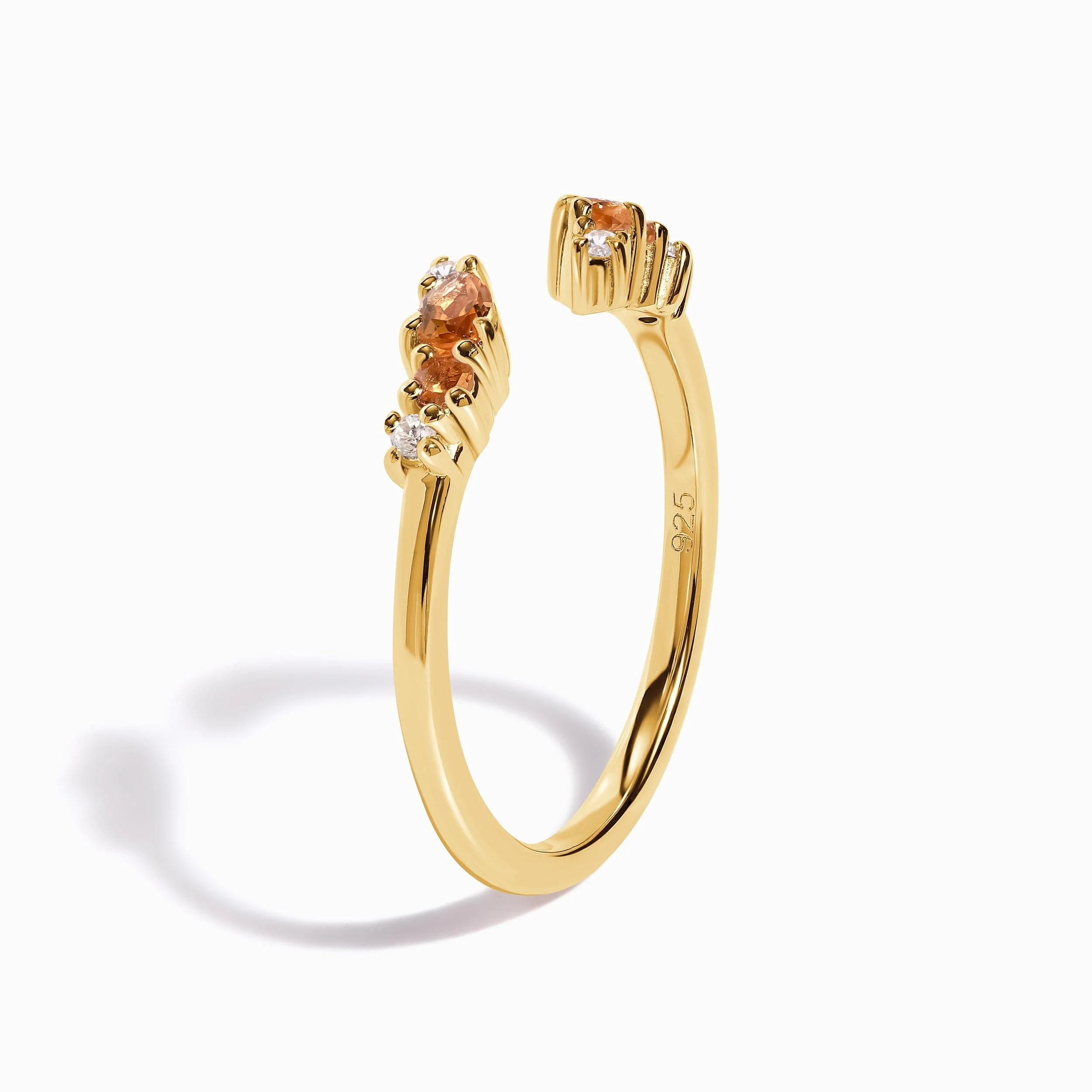 Adjustable Citrine Ring Flourish - November Birthstone - Image 20