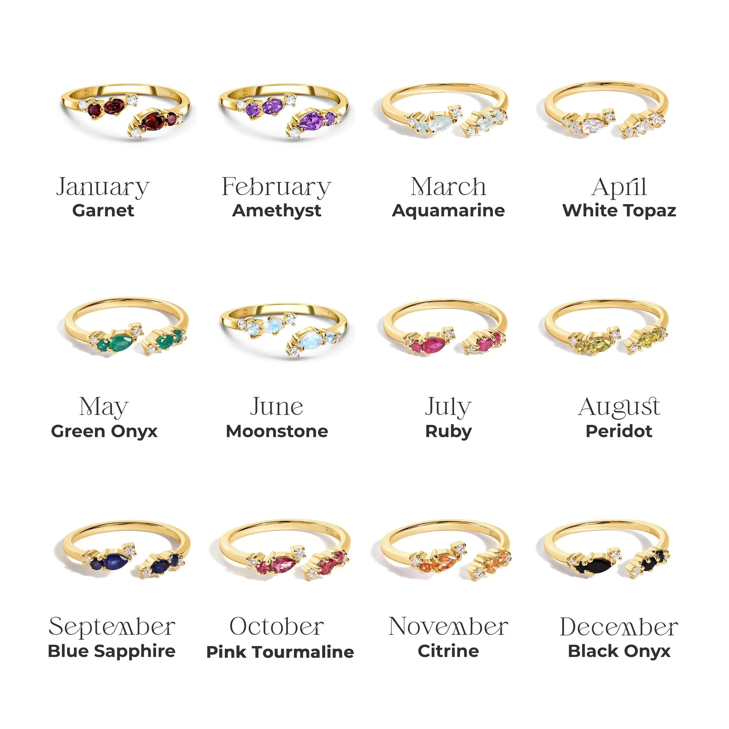 Adjustable Citrine Ring Flourish - November Birthstone - Image 22