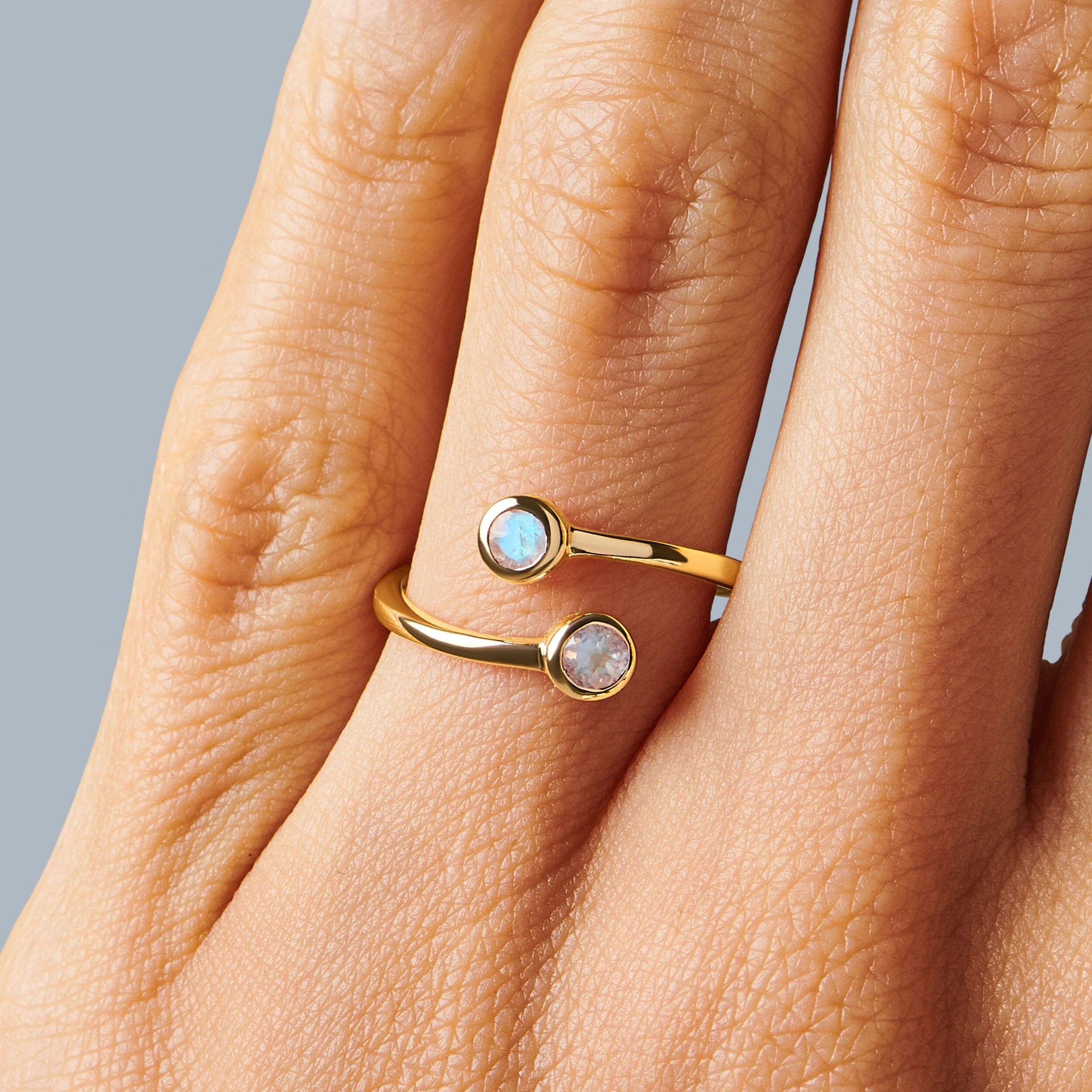 Adjustable Moonstone Ring - Evolve - Image 9