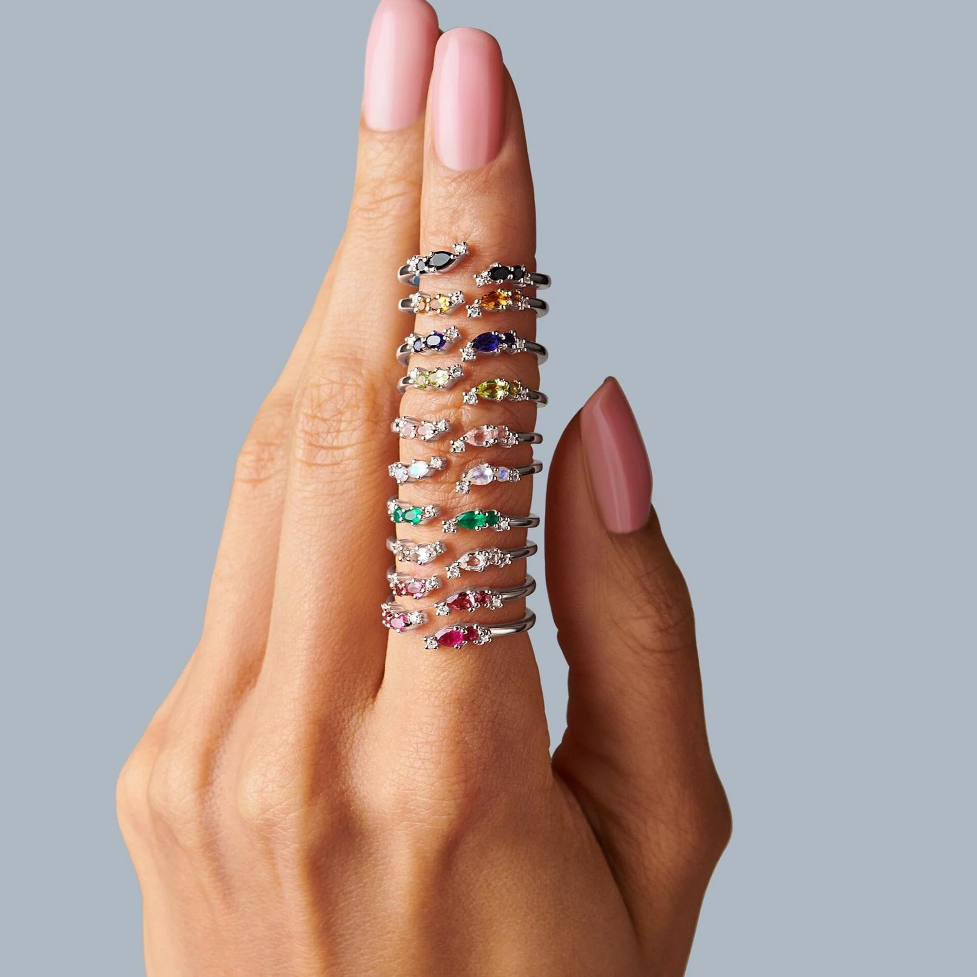 Adjustable Pink Tourmaline Ring Flourish - October Birthstone - Image 13