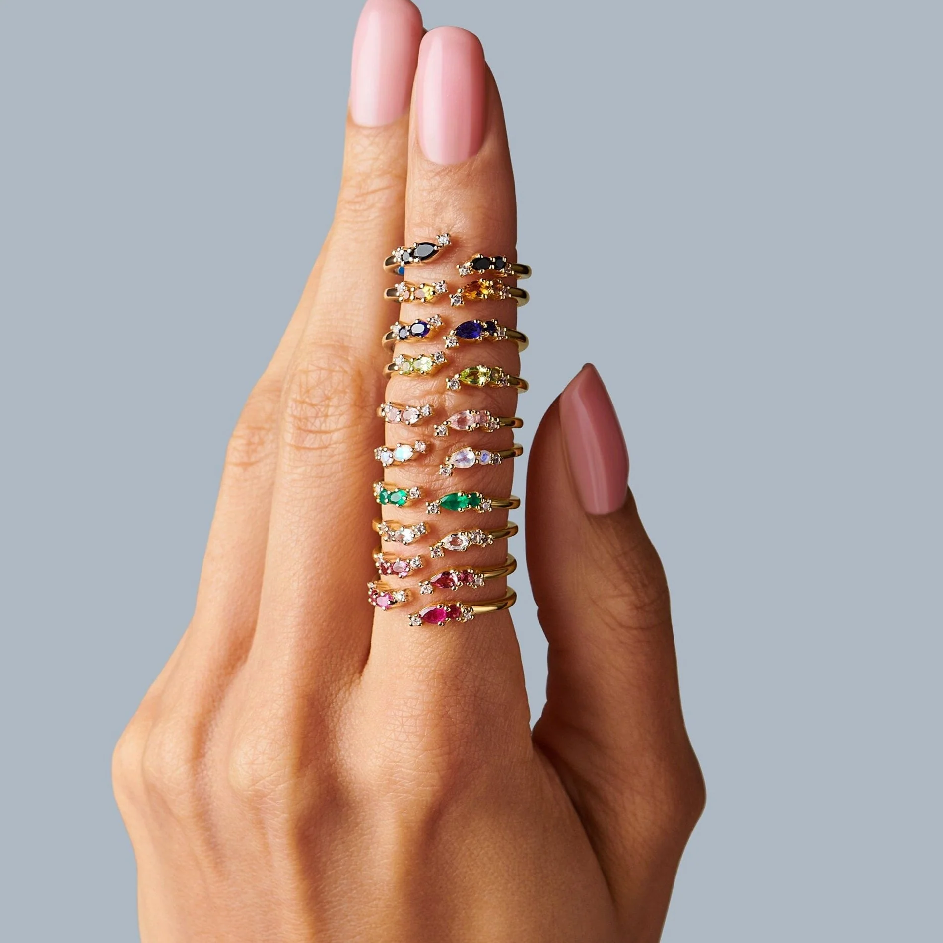 Adjustable Pink Tourmaline Ring Flourish - October Birthstone - Image 21