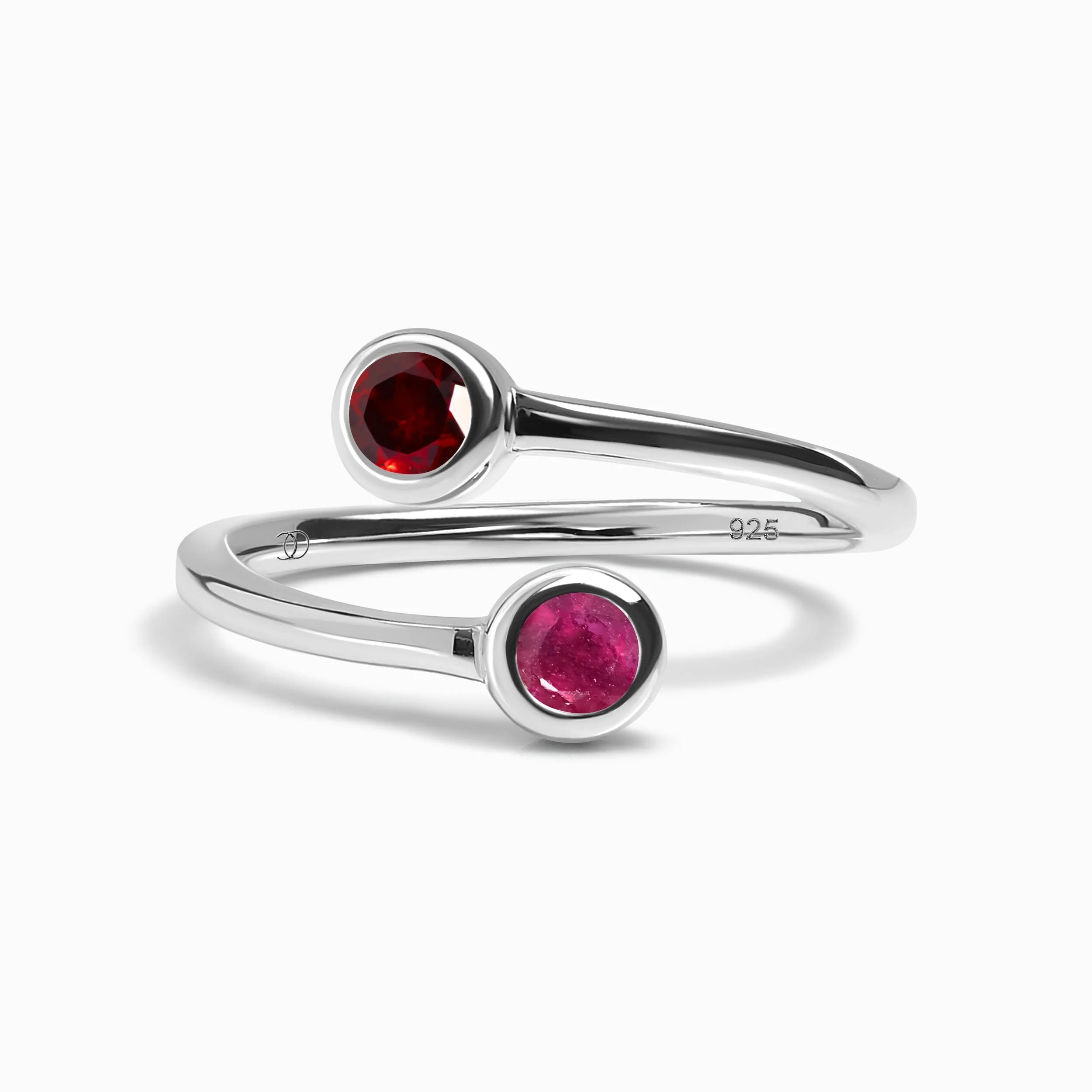 Adjustable Ruby Garnet Ring - Evolve