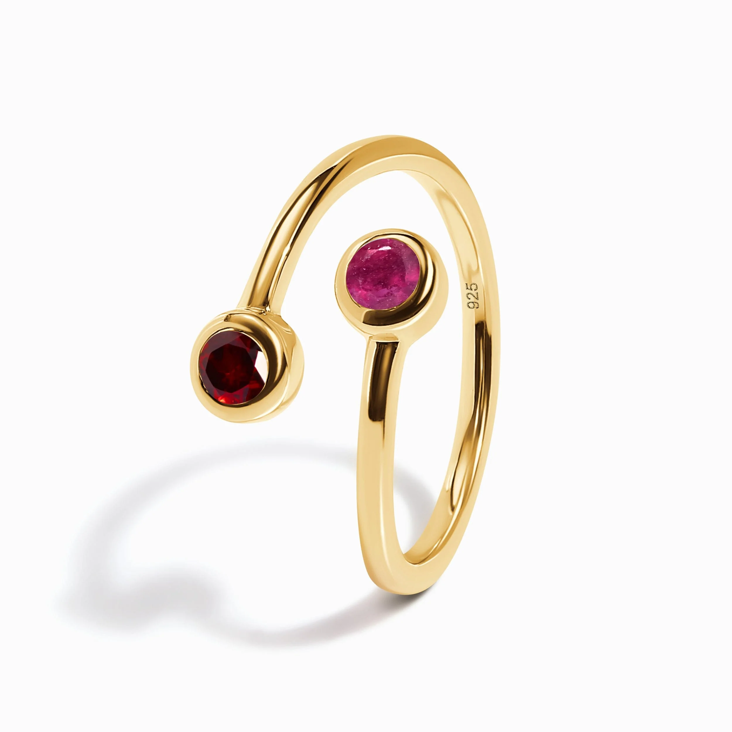 Adjustable Ruby Garnet Ring - Evolve - Image 14