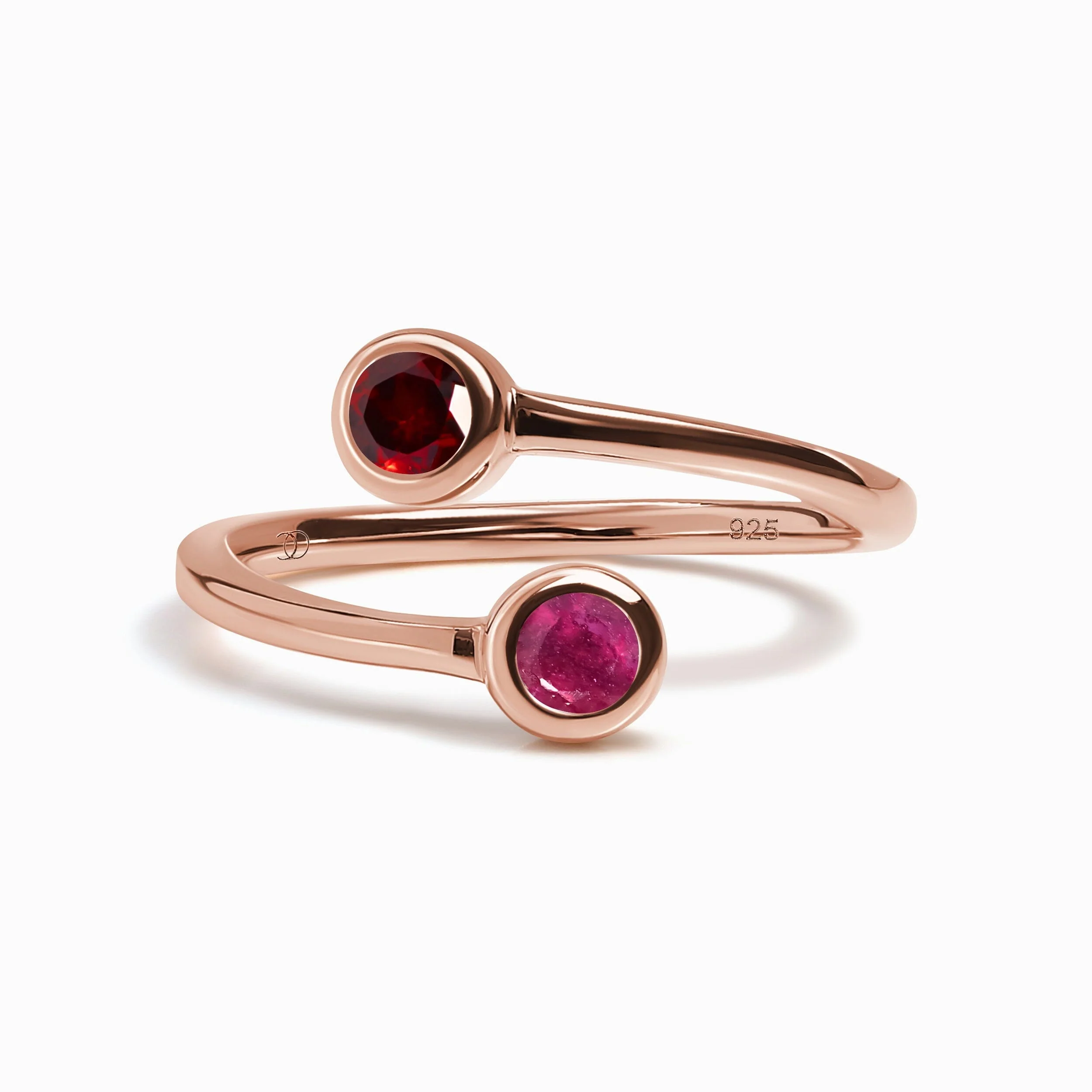Adjustable Ruby Garnet Ring - Evolve - Image 3