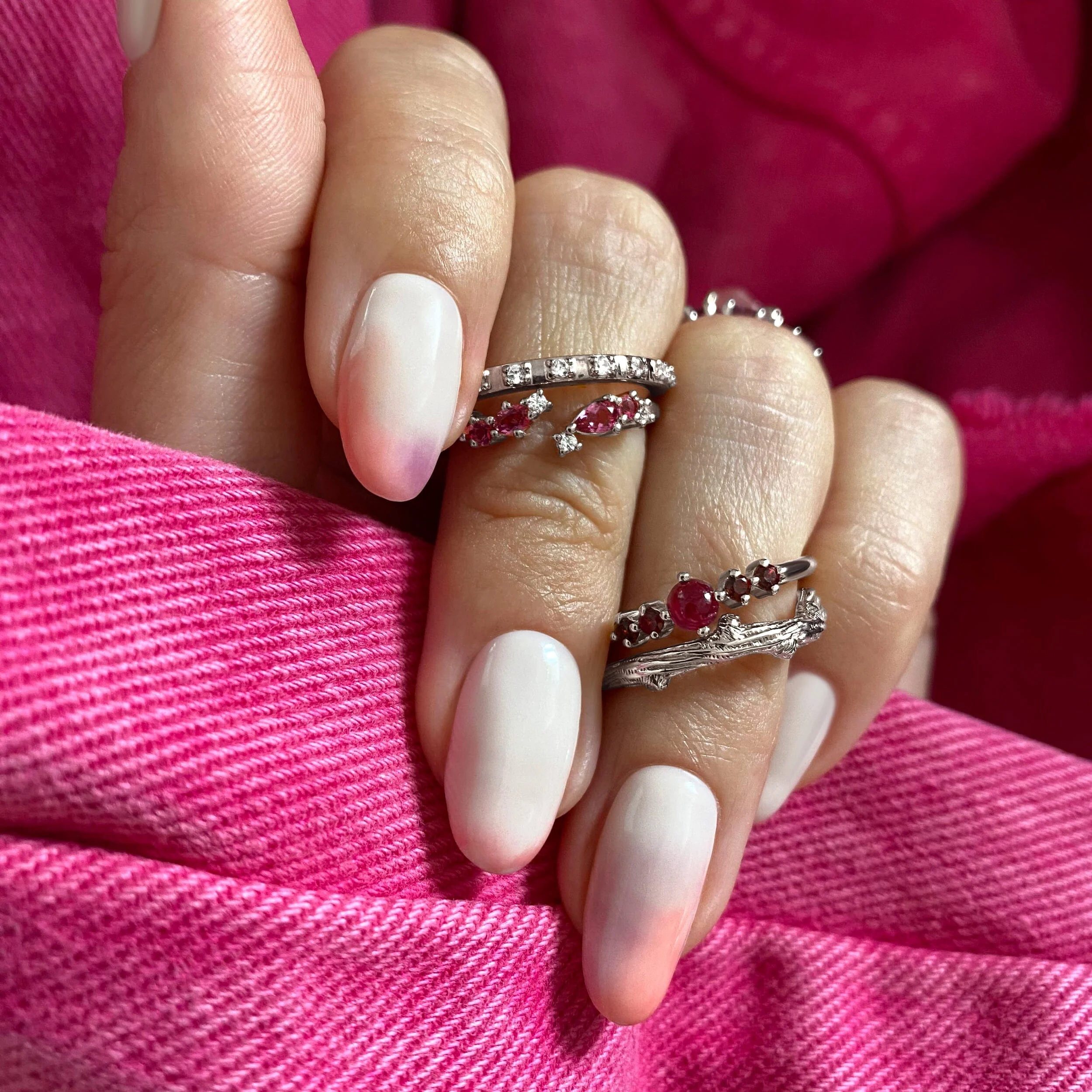 Adjustable Ruby Ring Flourish - July Birthstone - Image 11