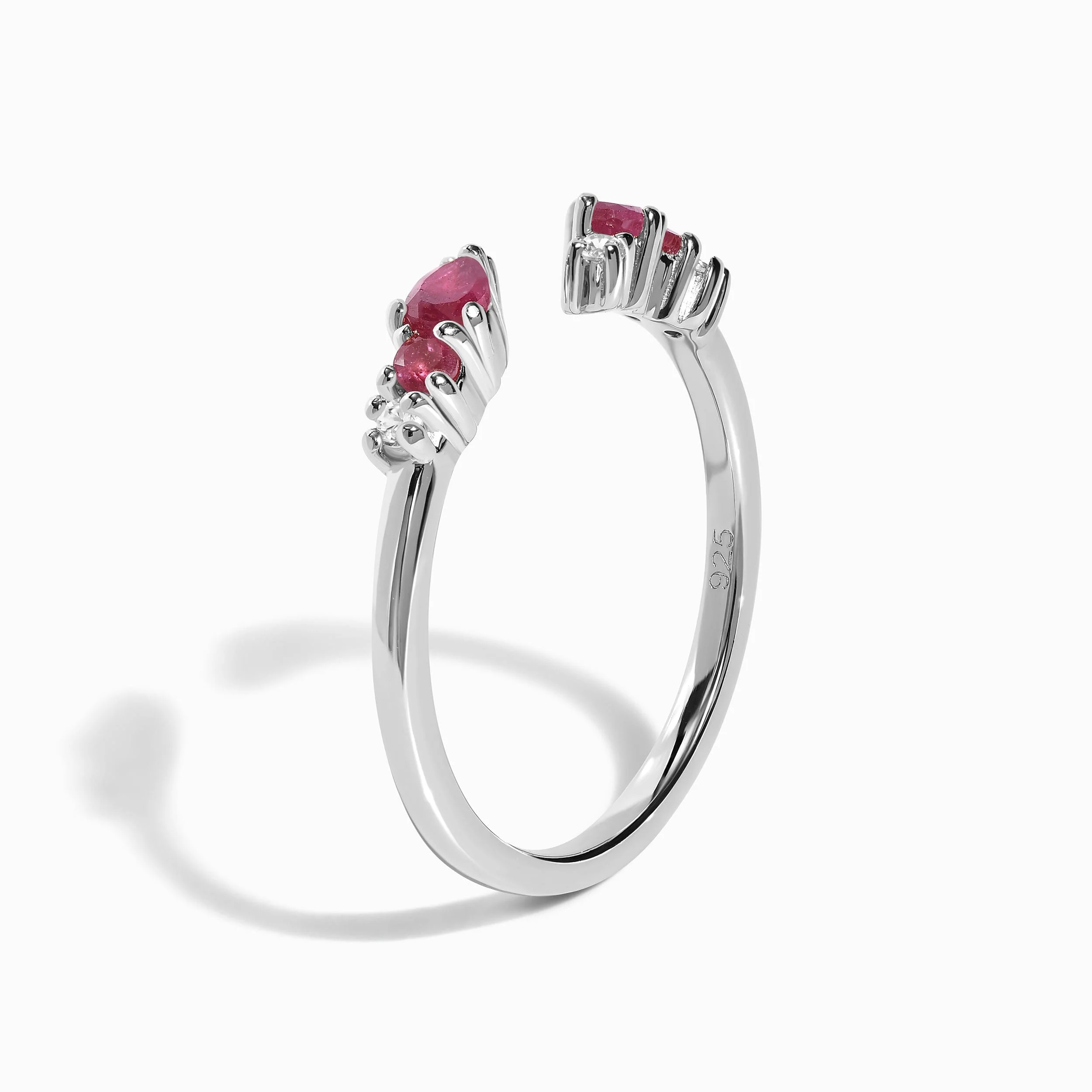 Adjustable Ruby Ring Flourish - July Birthstone - Image 12
