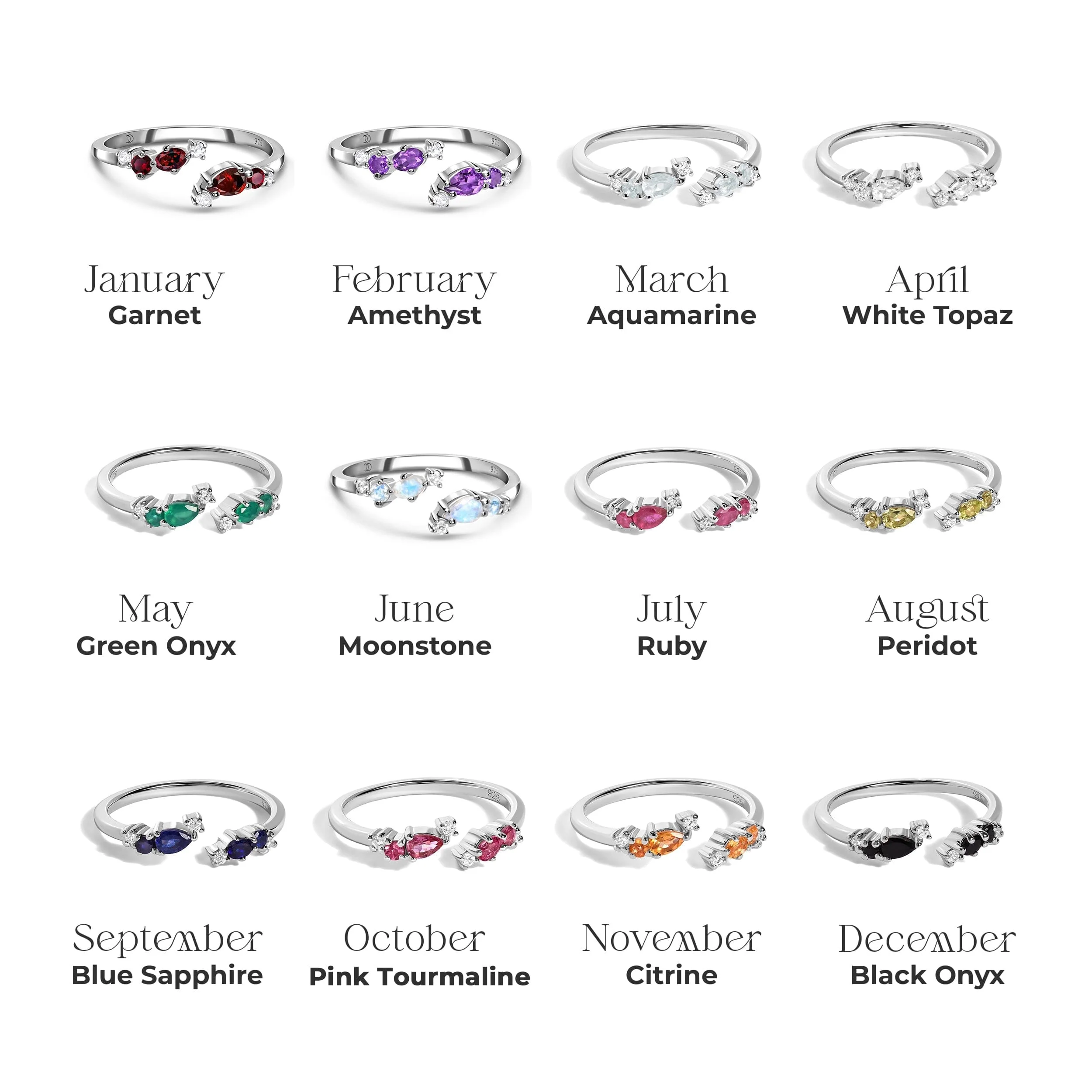 Adjustable Ruby Ring Flourish - July Birthstone - Image 14