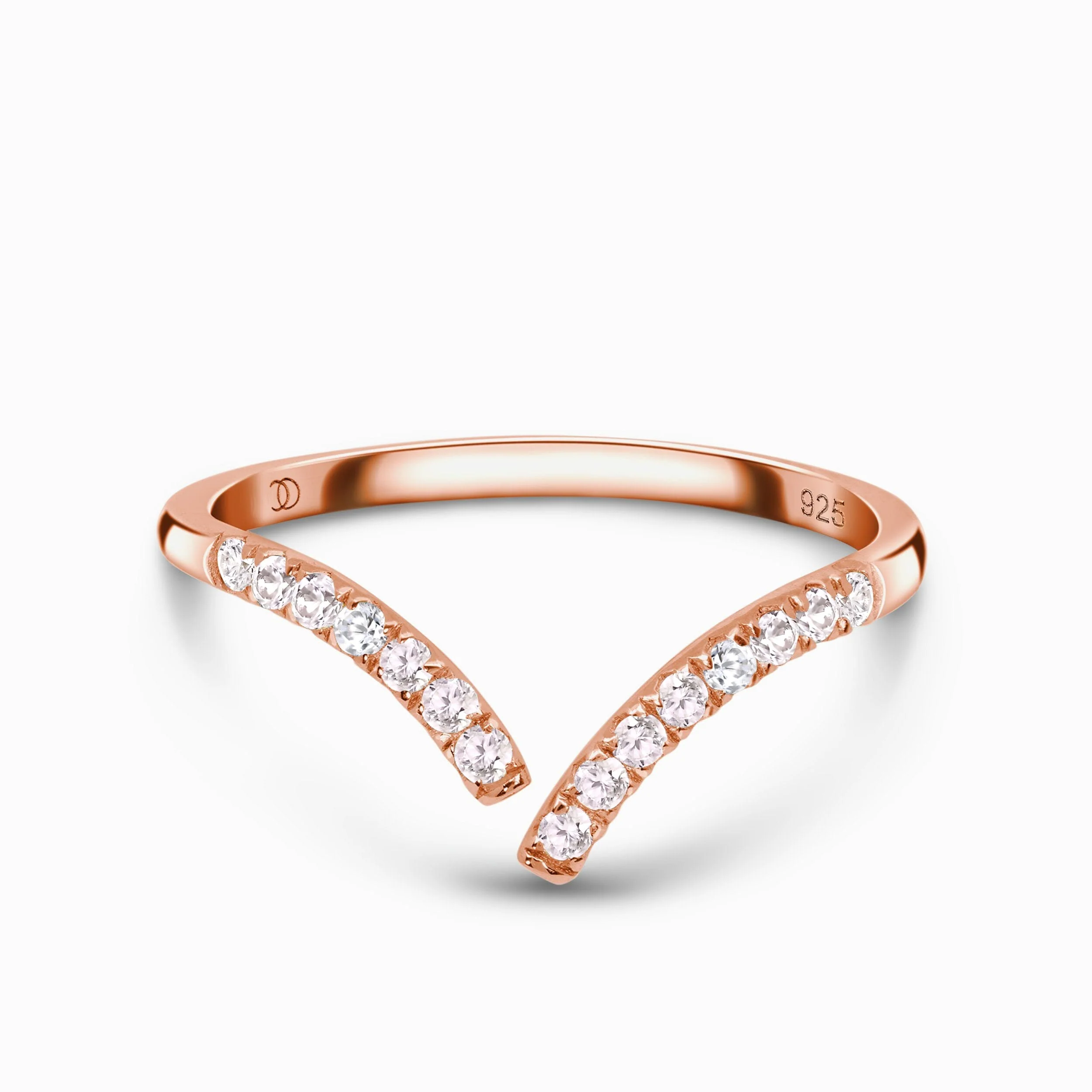 Adjustable White Zircon Ring - Infinite - Image 3