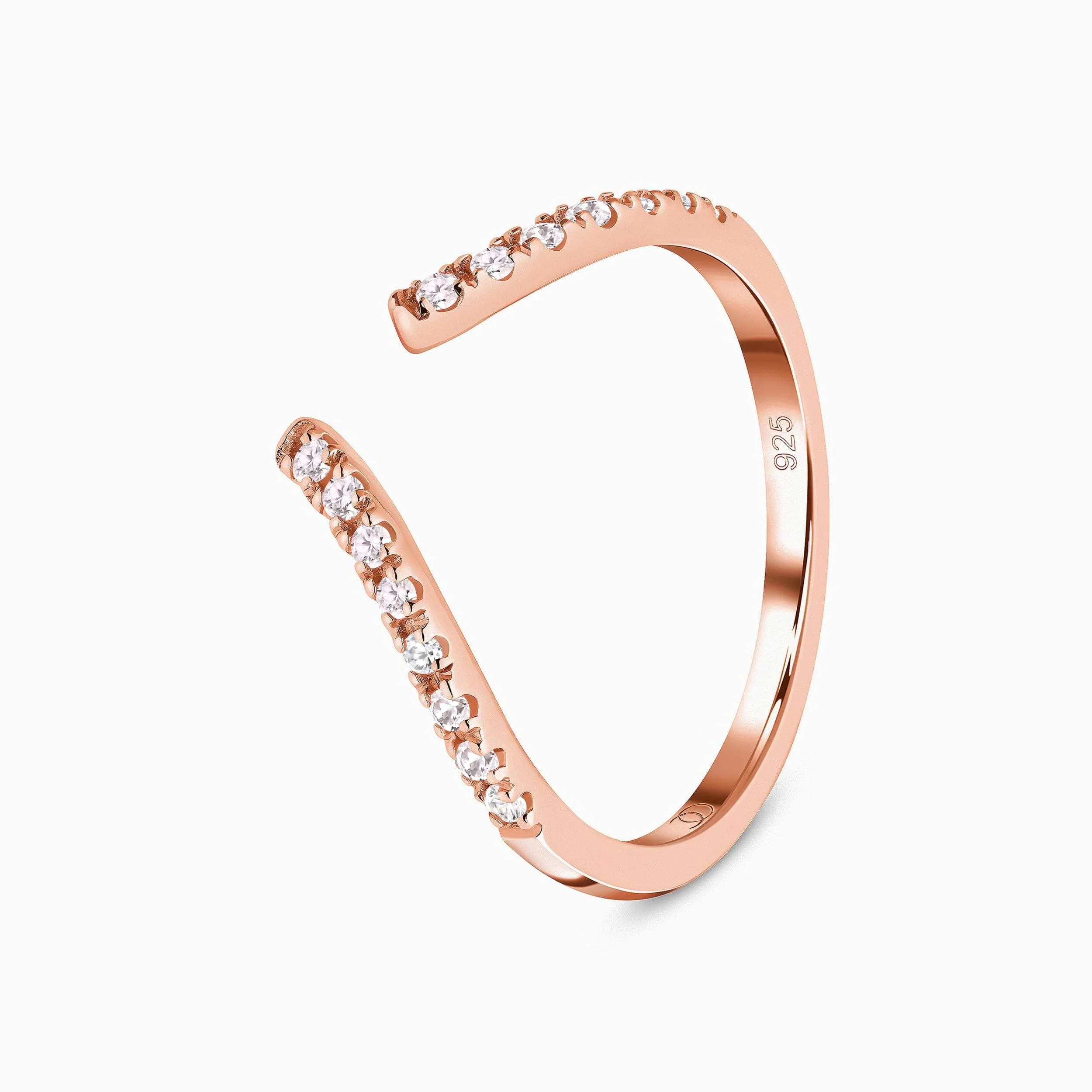 Adjustable White Zircon Ring - Infinite - Image 9