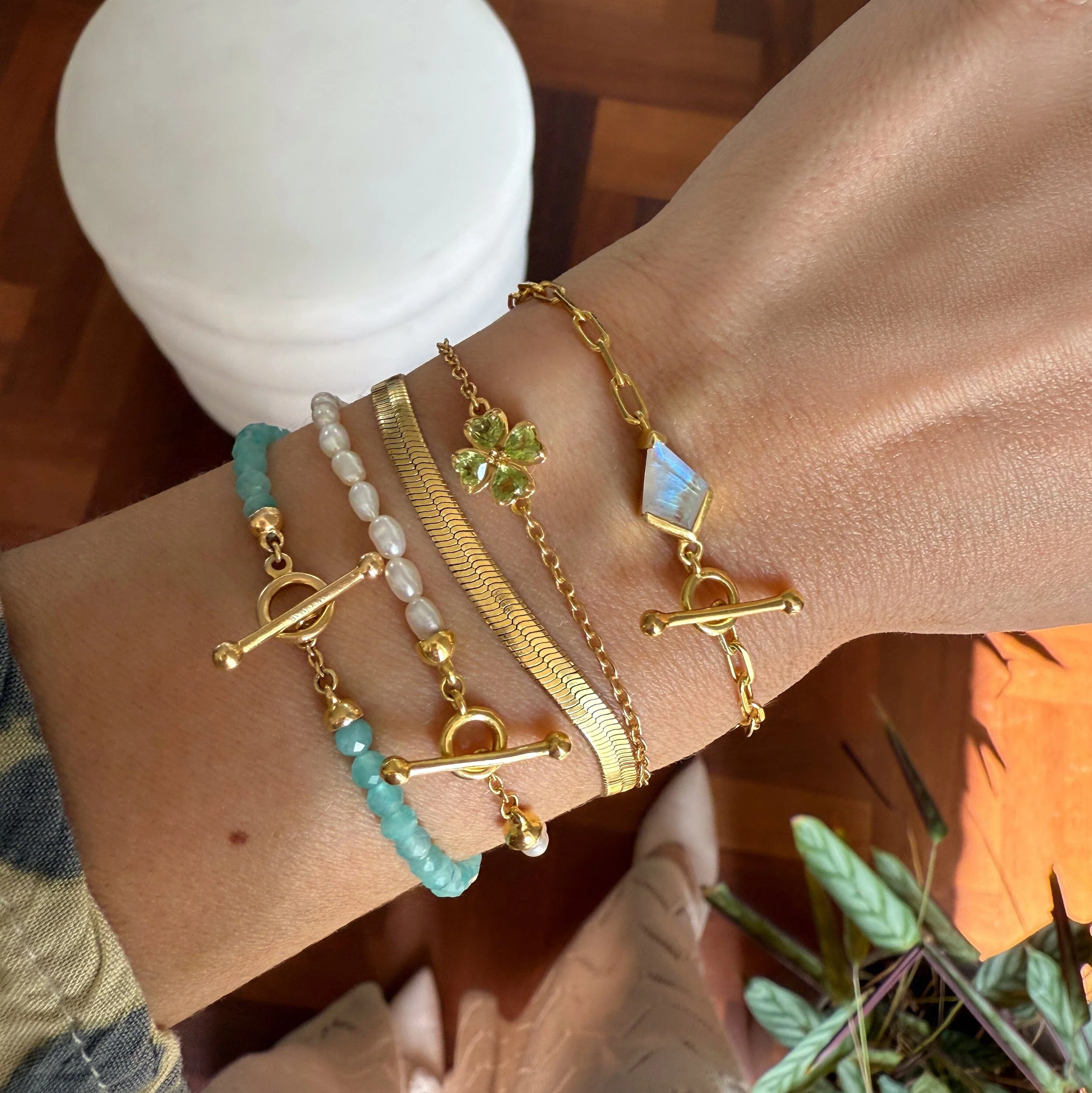 Amazonite T-Lock Beads Bracelet - Raise Your Vibrations - Image 13