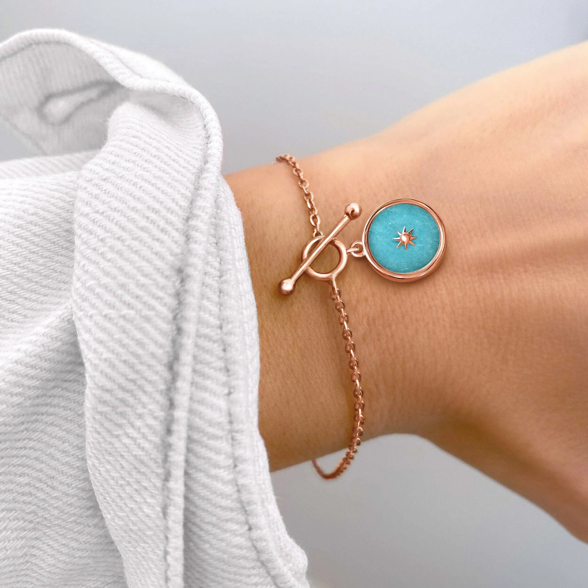 Amazonite T-Lock Bracelet - Sol - Image 4