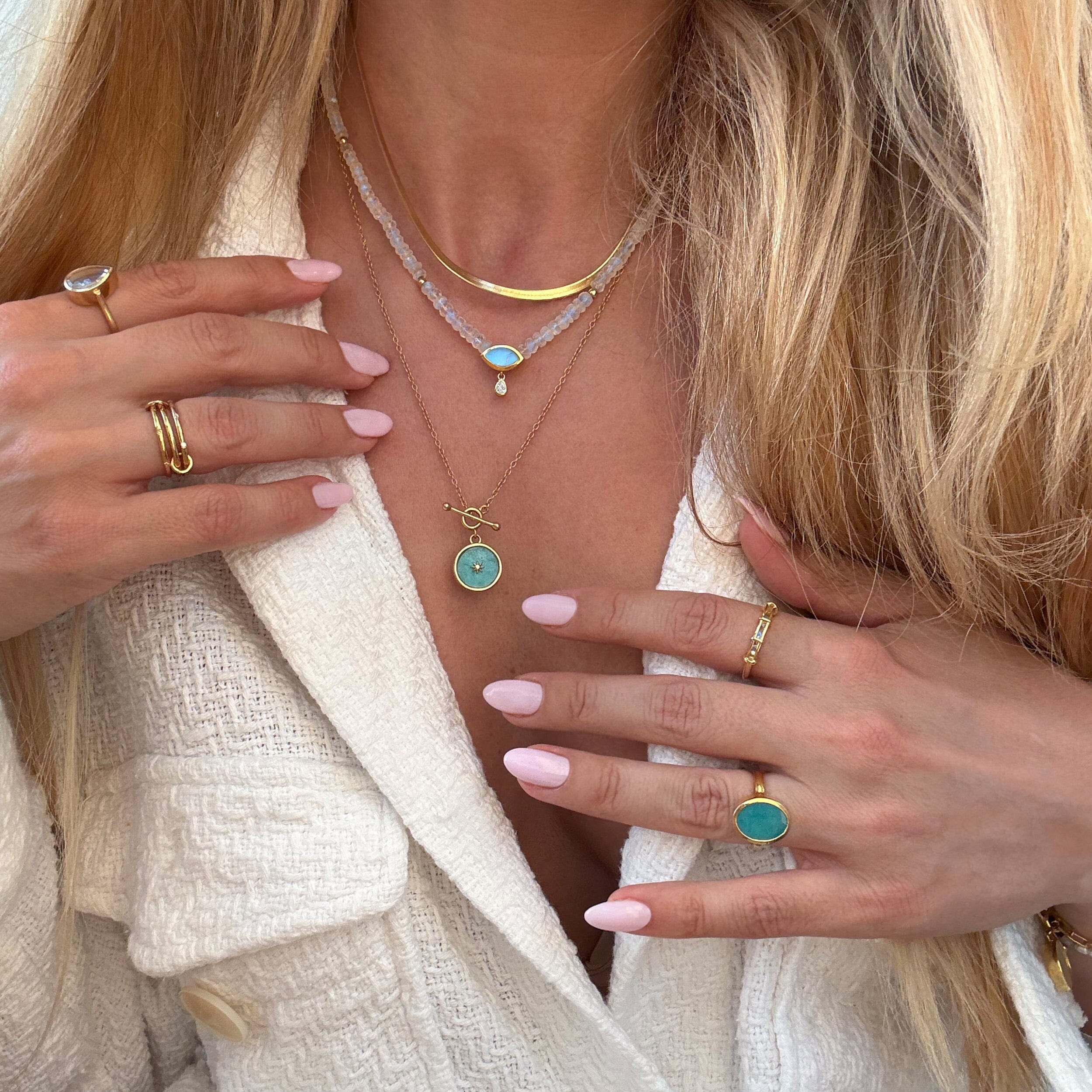 Amazonite T-Lock Necklace - Sol - Image 17