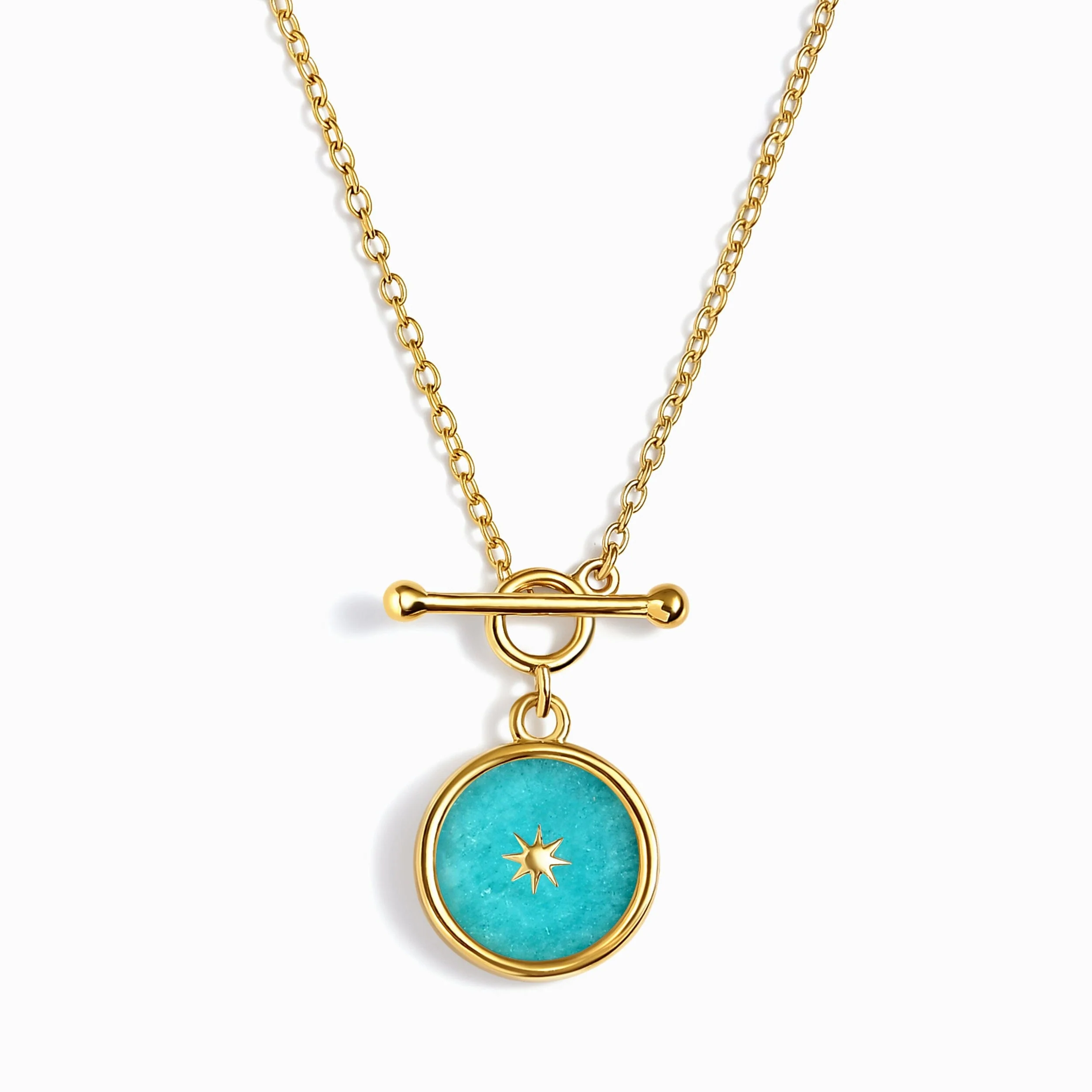 Amazonite T-Lock Necklace - Sol - Image 7