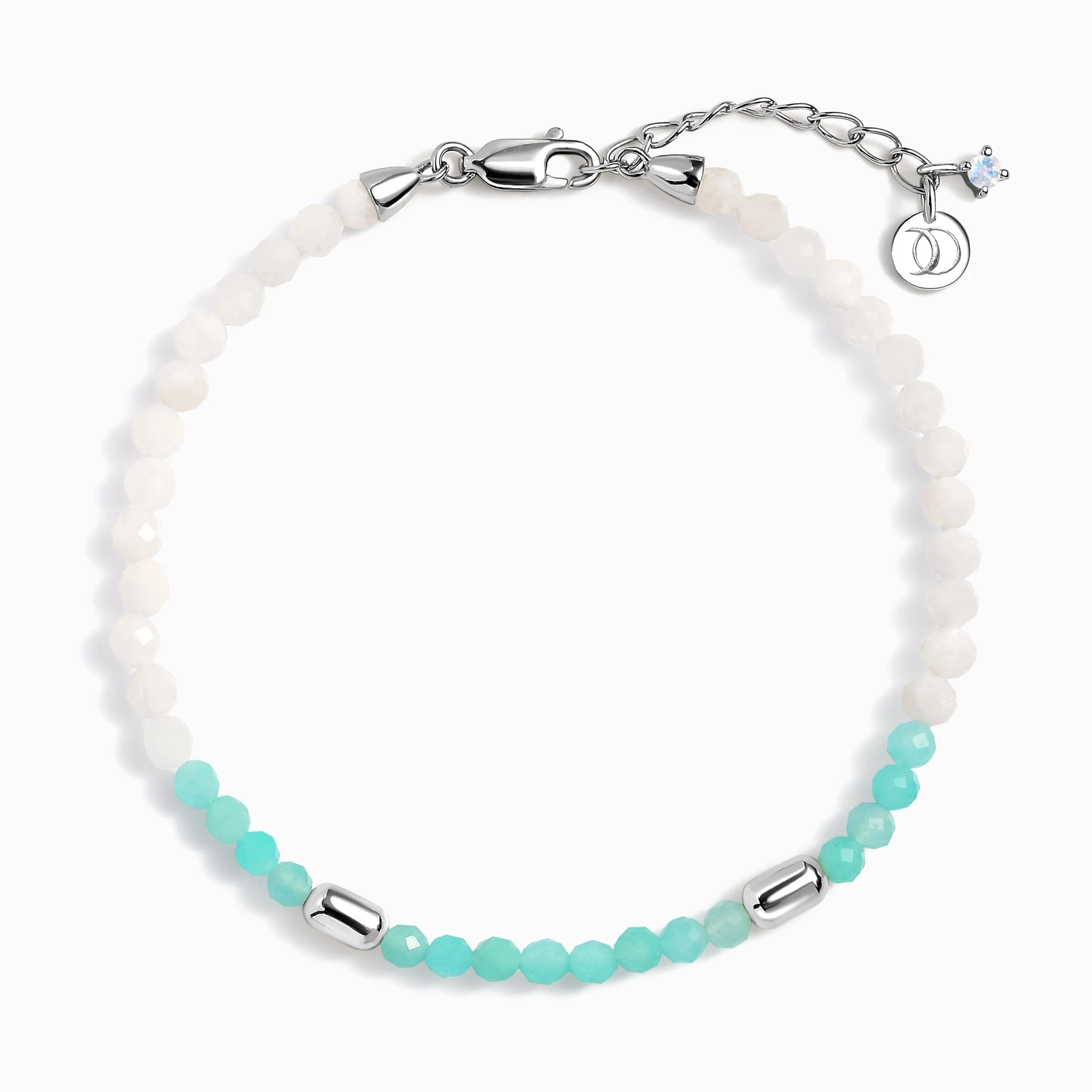 Amazonite White Moonstone Beads Bracelet - Untamed