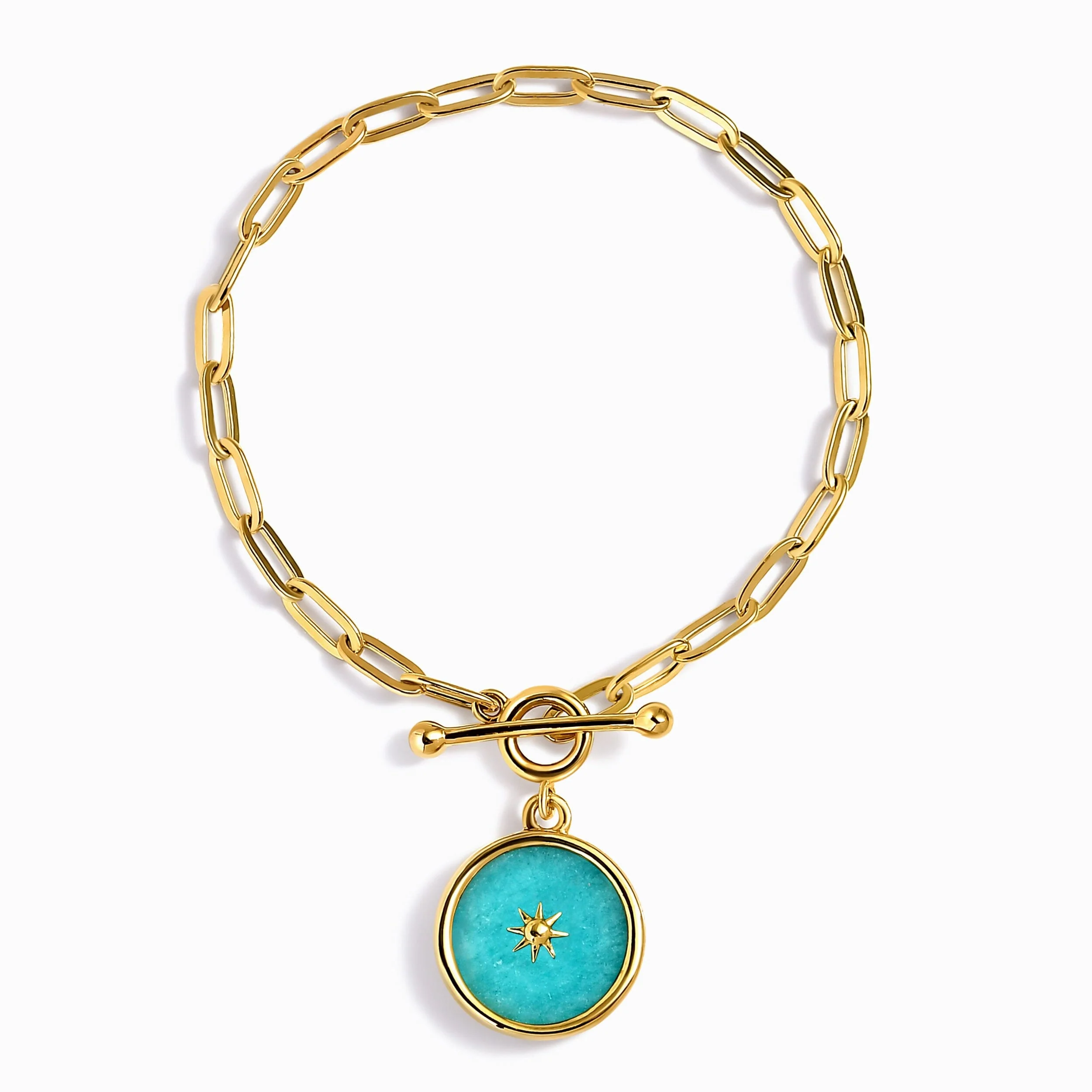 Amazonite Widelink T-Lock Bracelet - Sol - Image 5