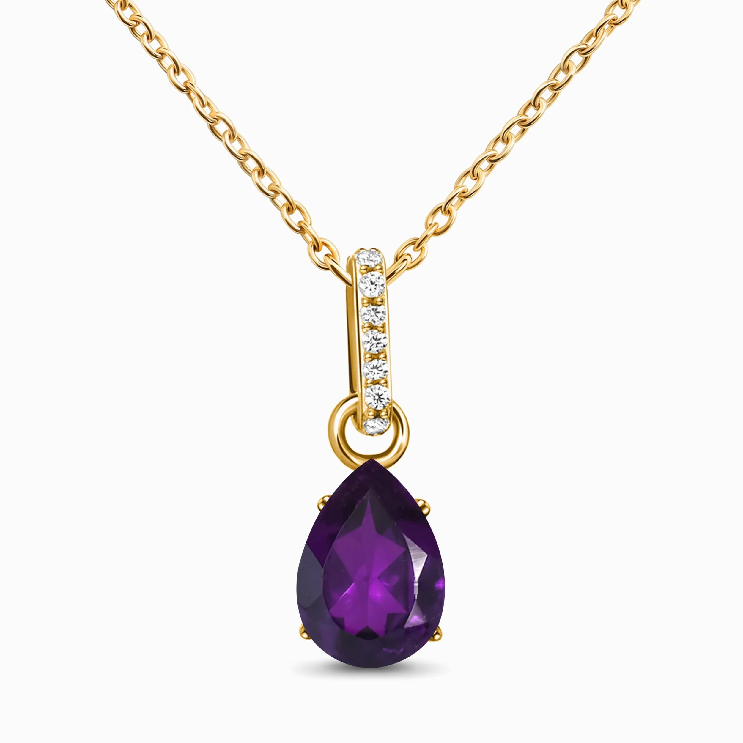 Amethyst Necklace Sway - February Birthstone - Image 5