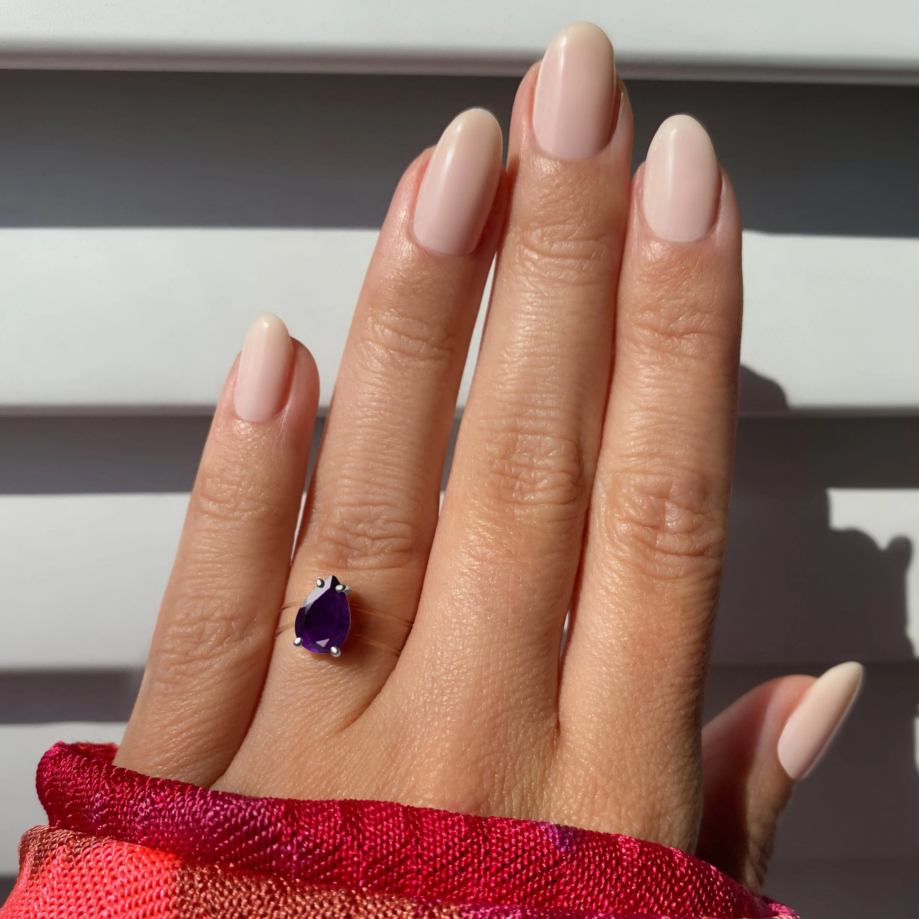Amethyst Ring Floating Sway - February Birthstone - Image 19
