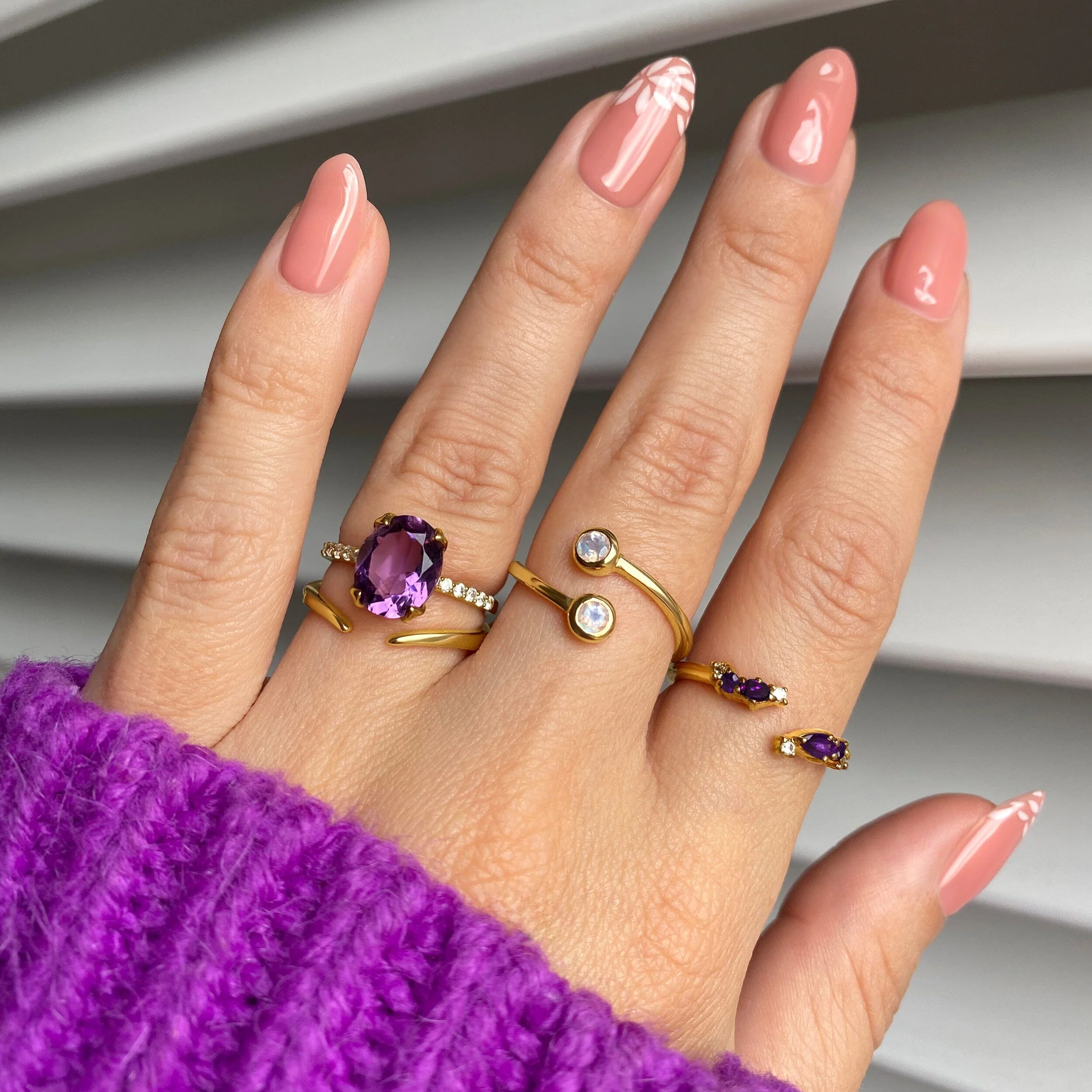 Amethyst Ring - Harlow - Image 15