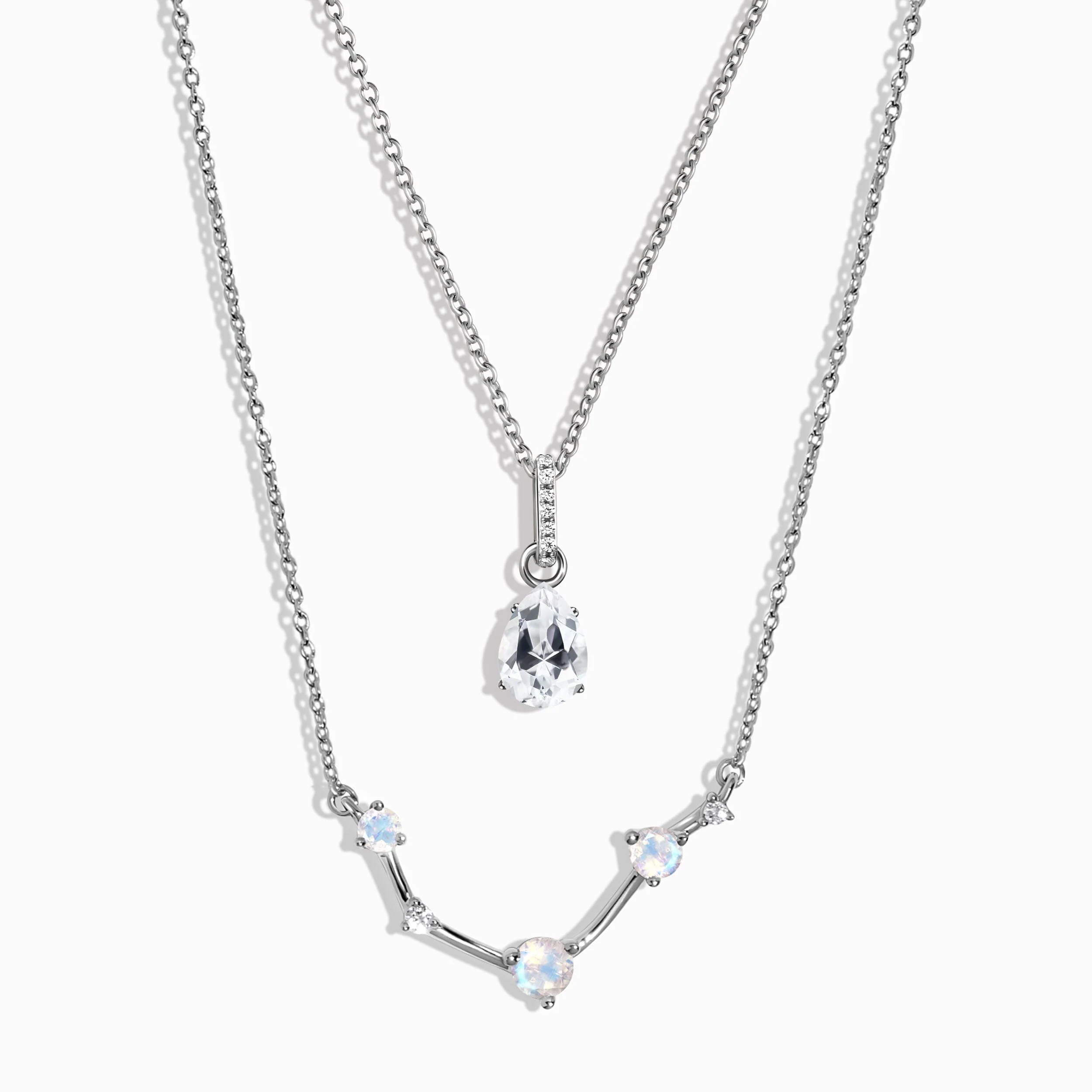 Aries Zodiac & April Birthstone Necklaces