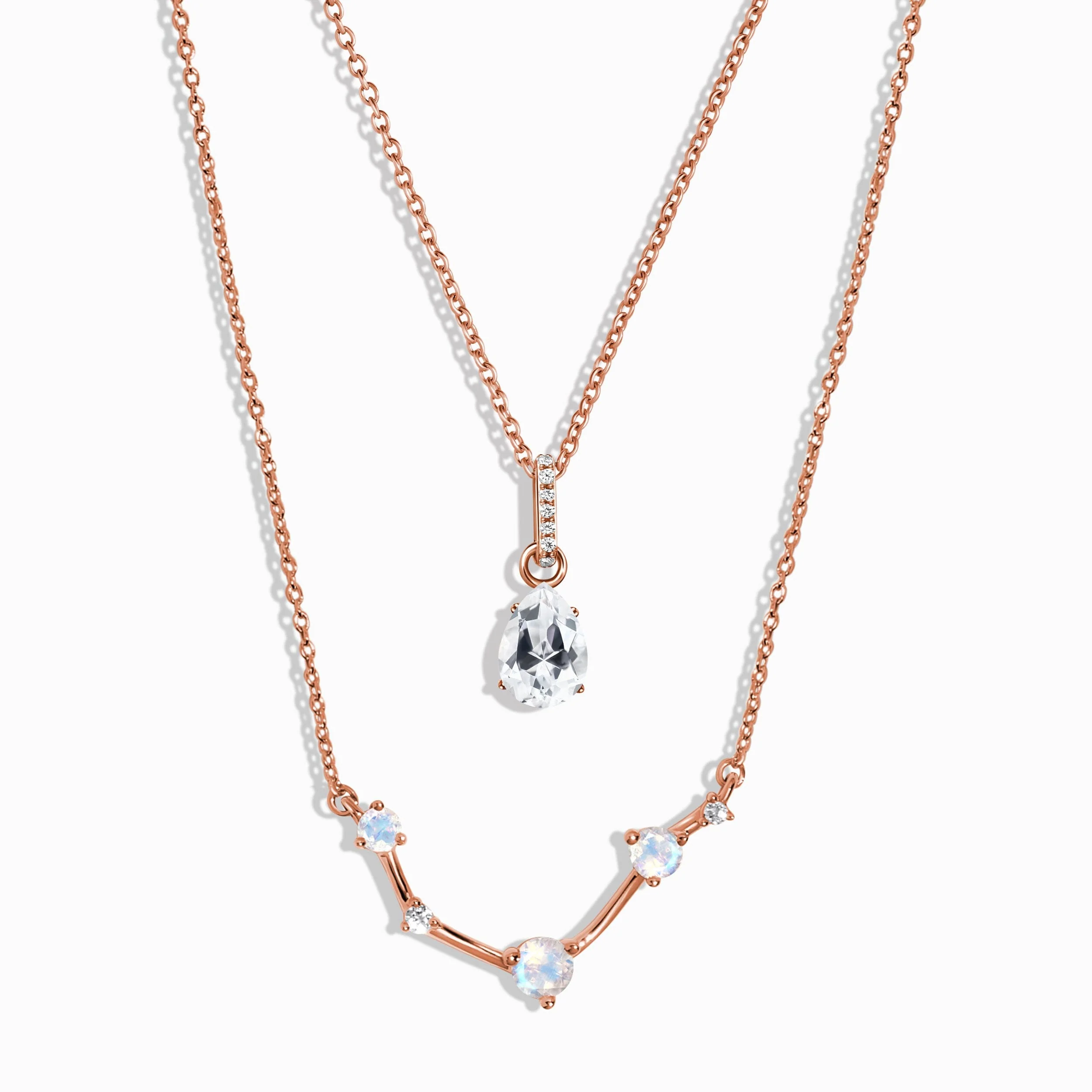 Aries Zodiac & April Birthstone Necklaces - Image 3