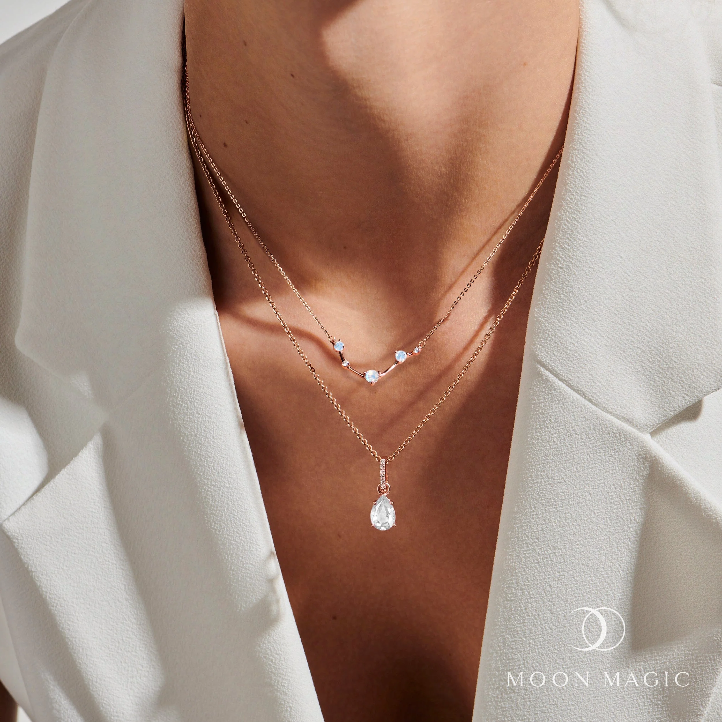 Aries Zodiac & April Birthstone Necklaces - Image 4