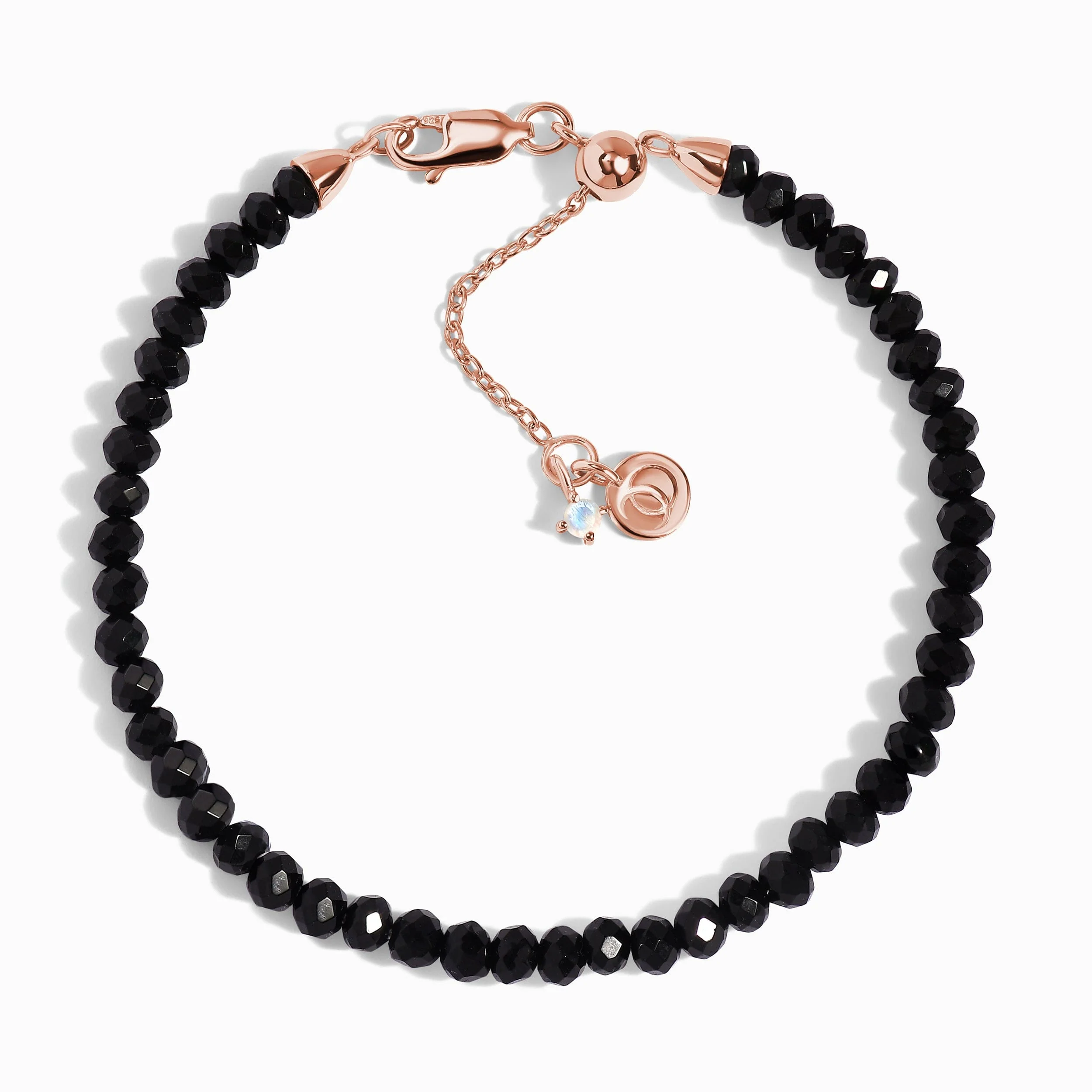 Beads Bracelet - Black Obsidian - Image 3