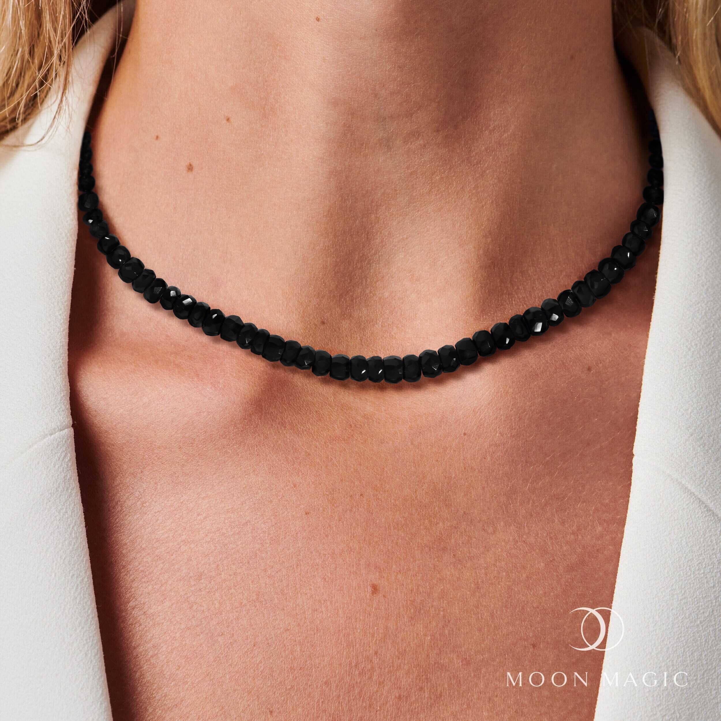 Beads Necklace - Black Obsidian - Image 4