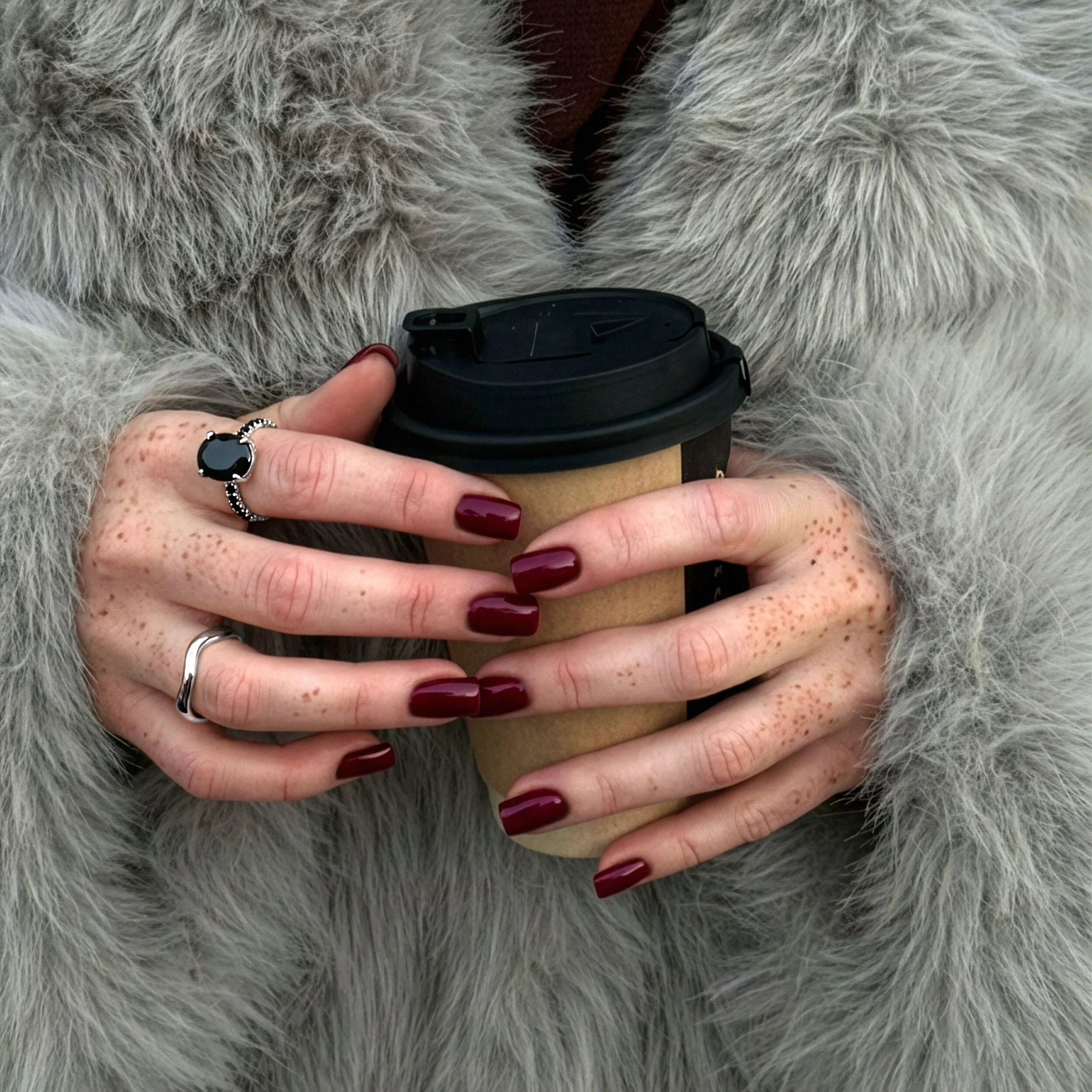 Black Obsidian Black Spinel Ring - Harlow - Image 9