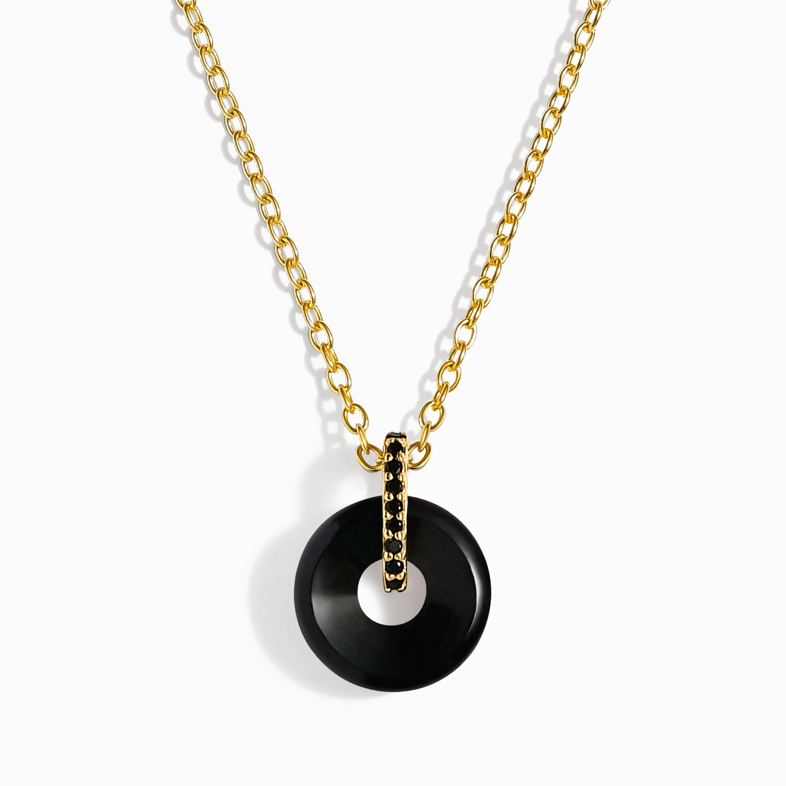 Black Obsidian Black Spinel Necklace - Liora - Image 5