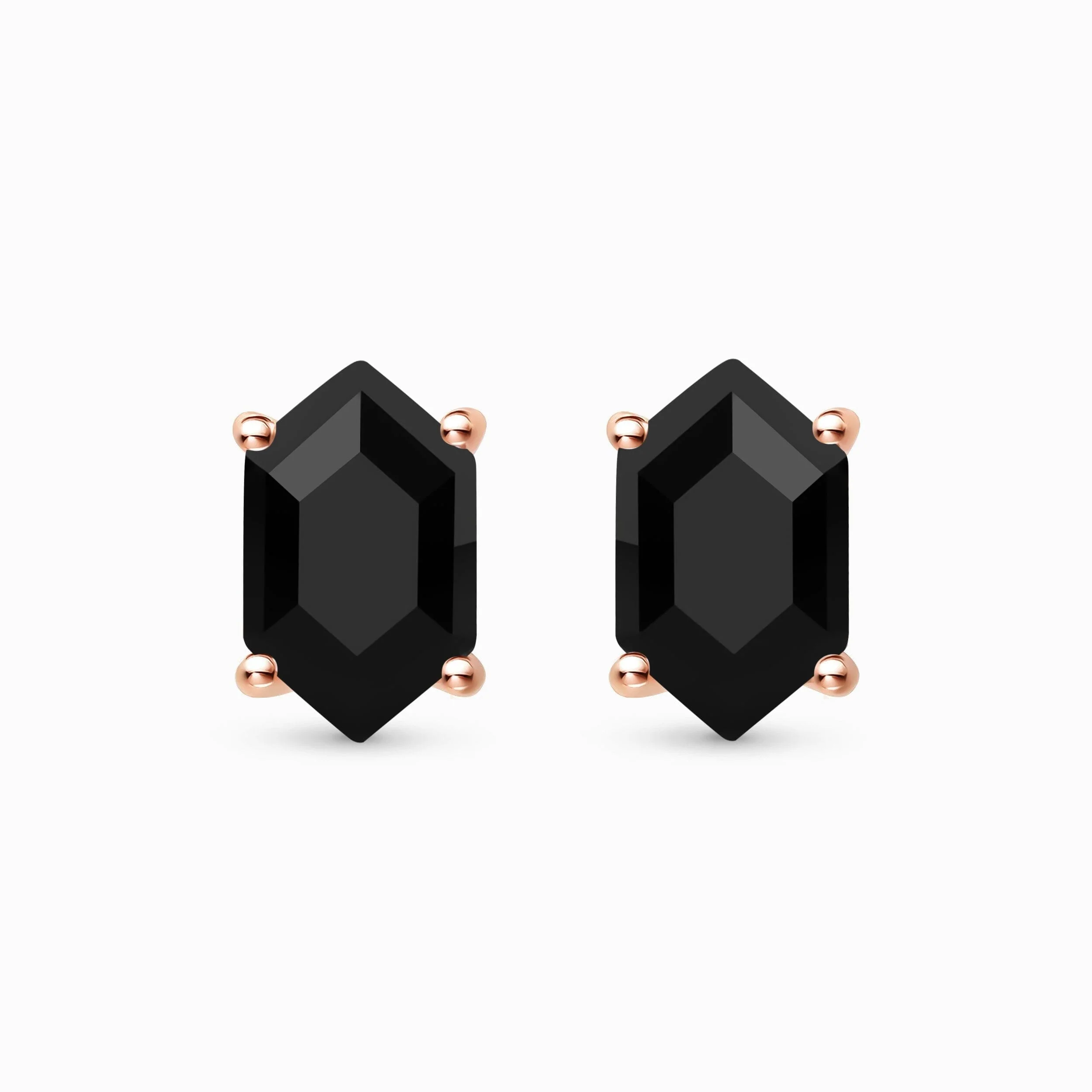 Black Obsidian Earrings - Serenity Studs - Image 3