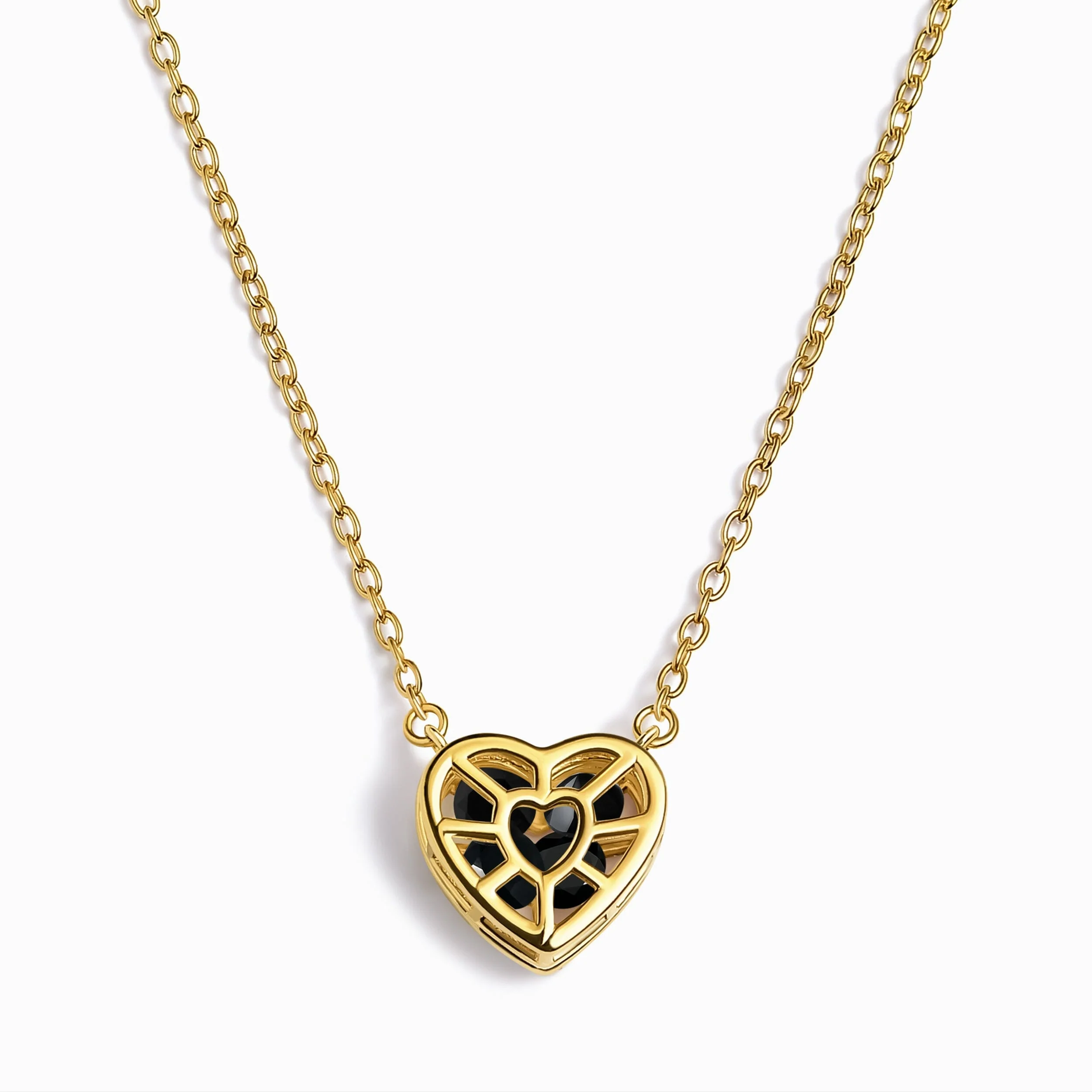 Black Obsidian Fidget Necklace - Heart in Motion - Image 5