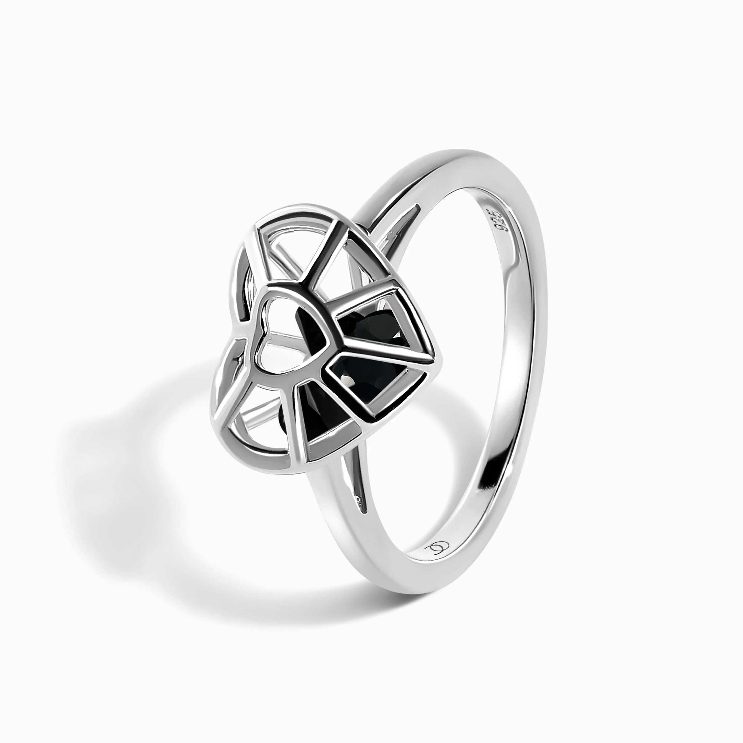 Black Obsidian Fidget Ring - Heart in Motion - Image 10