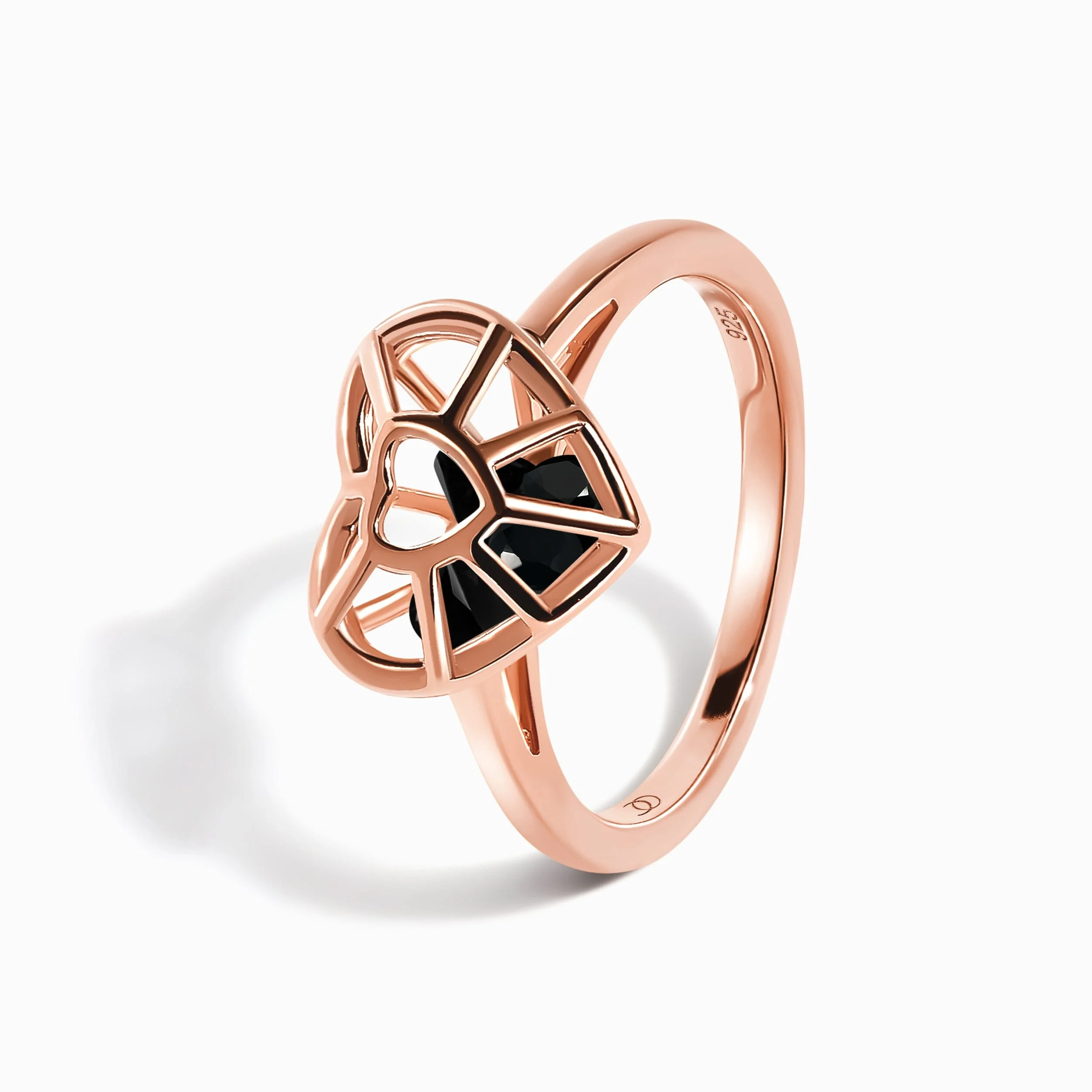 Black Obsidian Fidget Ring - Heart in Motion - Image 13