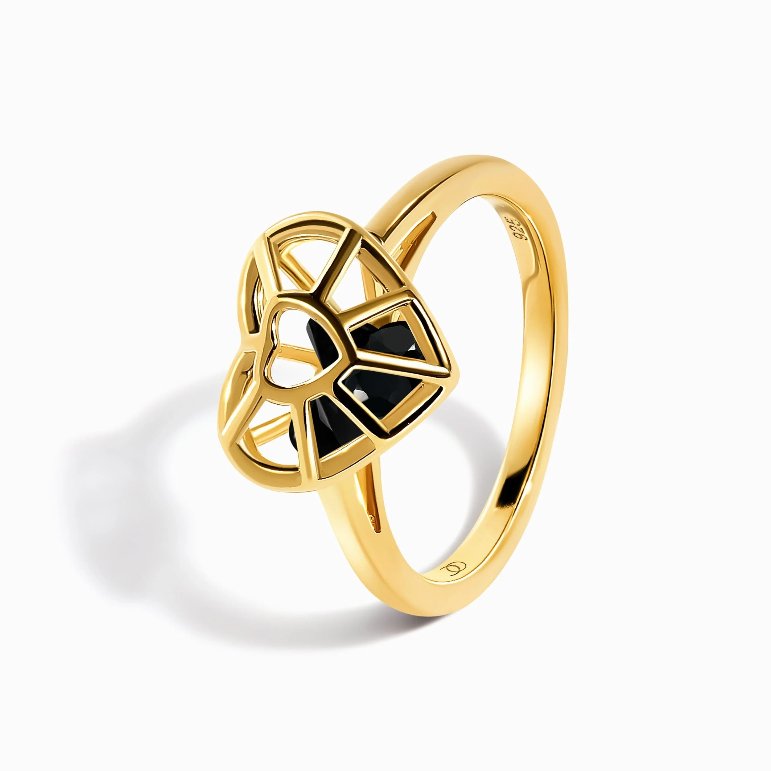 Black Obsidian Fidget Ring - Heart in Motion - Image 16