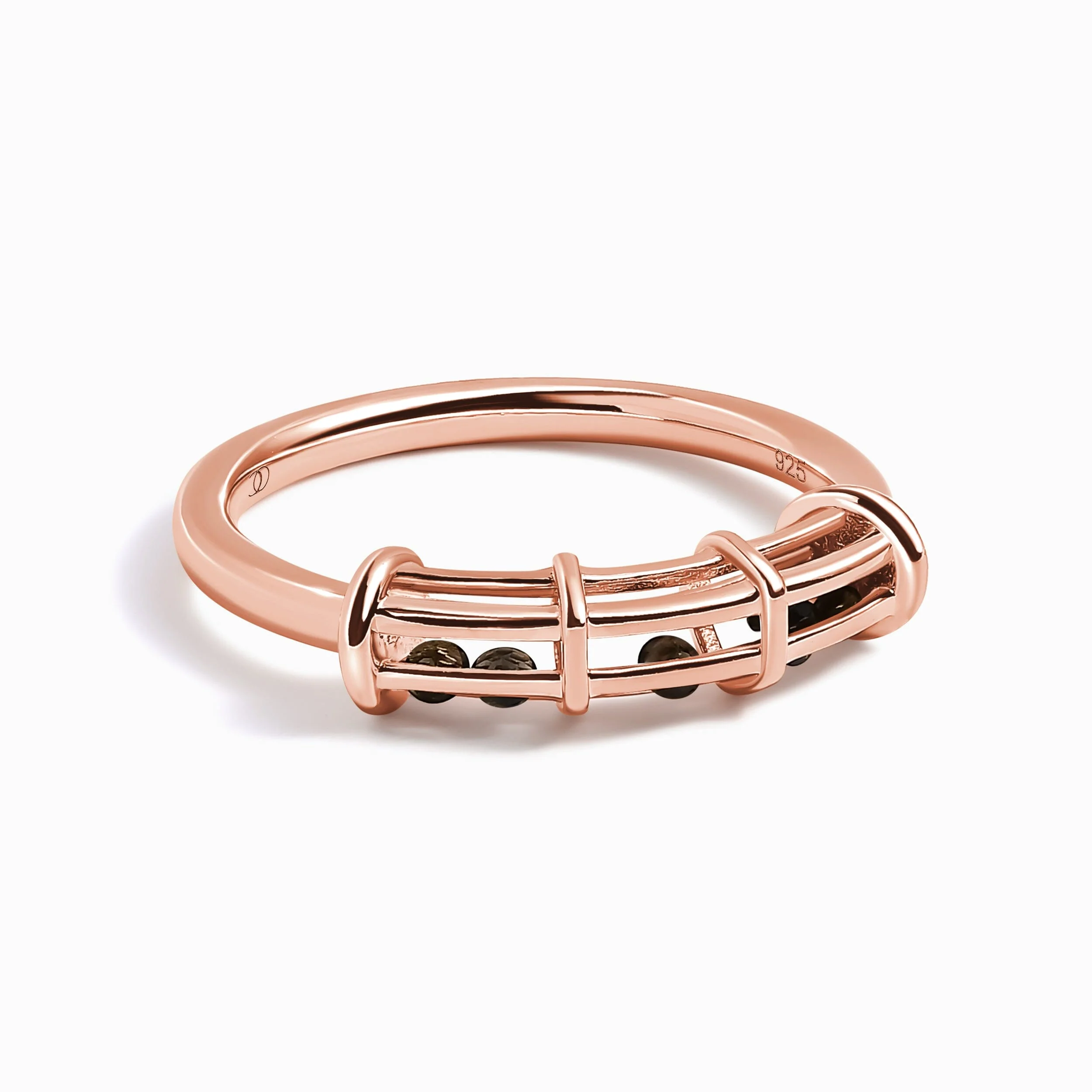 Black Obsidian Fidget Ring - Motion Medicine - Image 3
