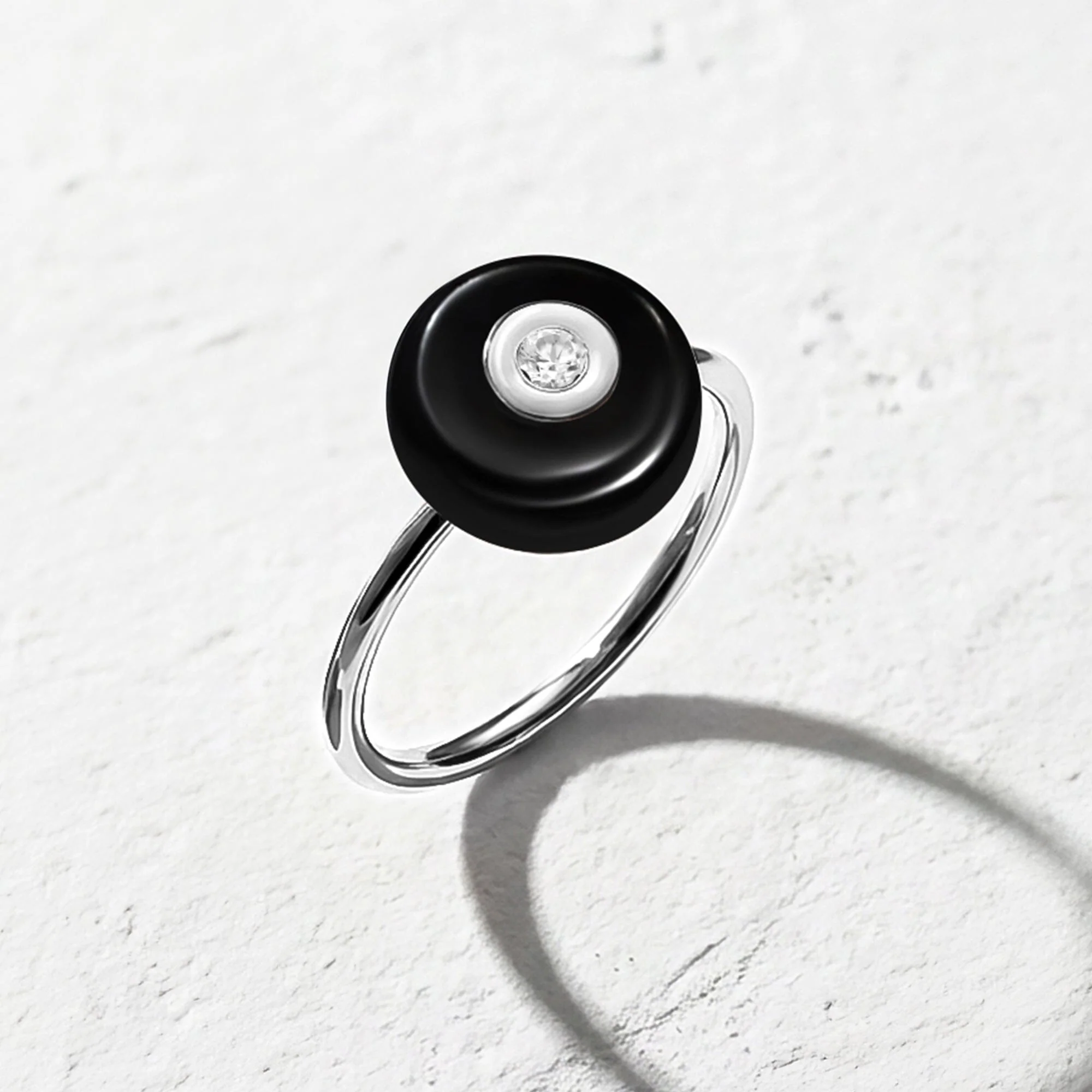 Black Obsidian Fidget Ring - Ora