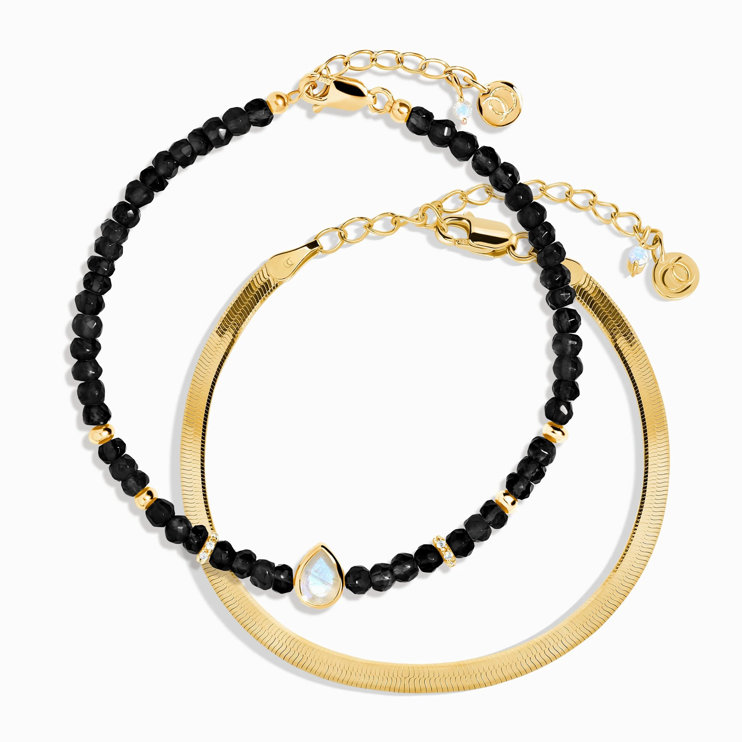 Black Obsidian Free Spirit Bracelet Stack - Image 5