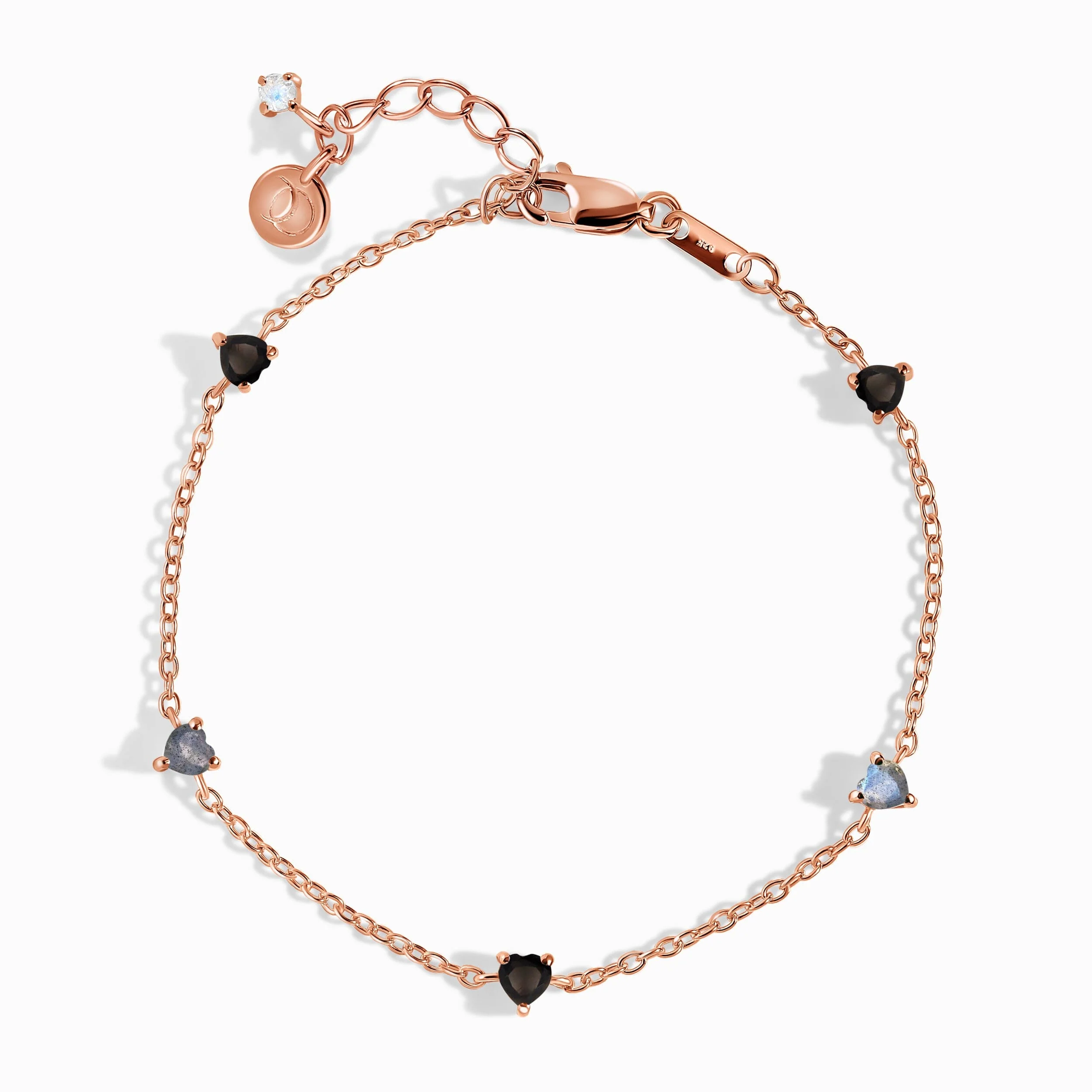 Black Obsidian Labradorite Bracelet - Crush On You - Image 3