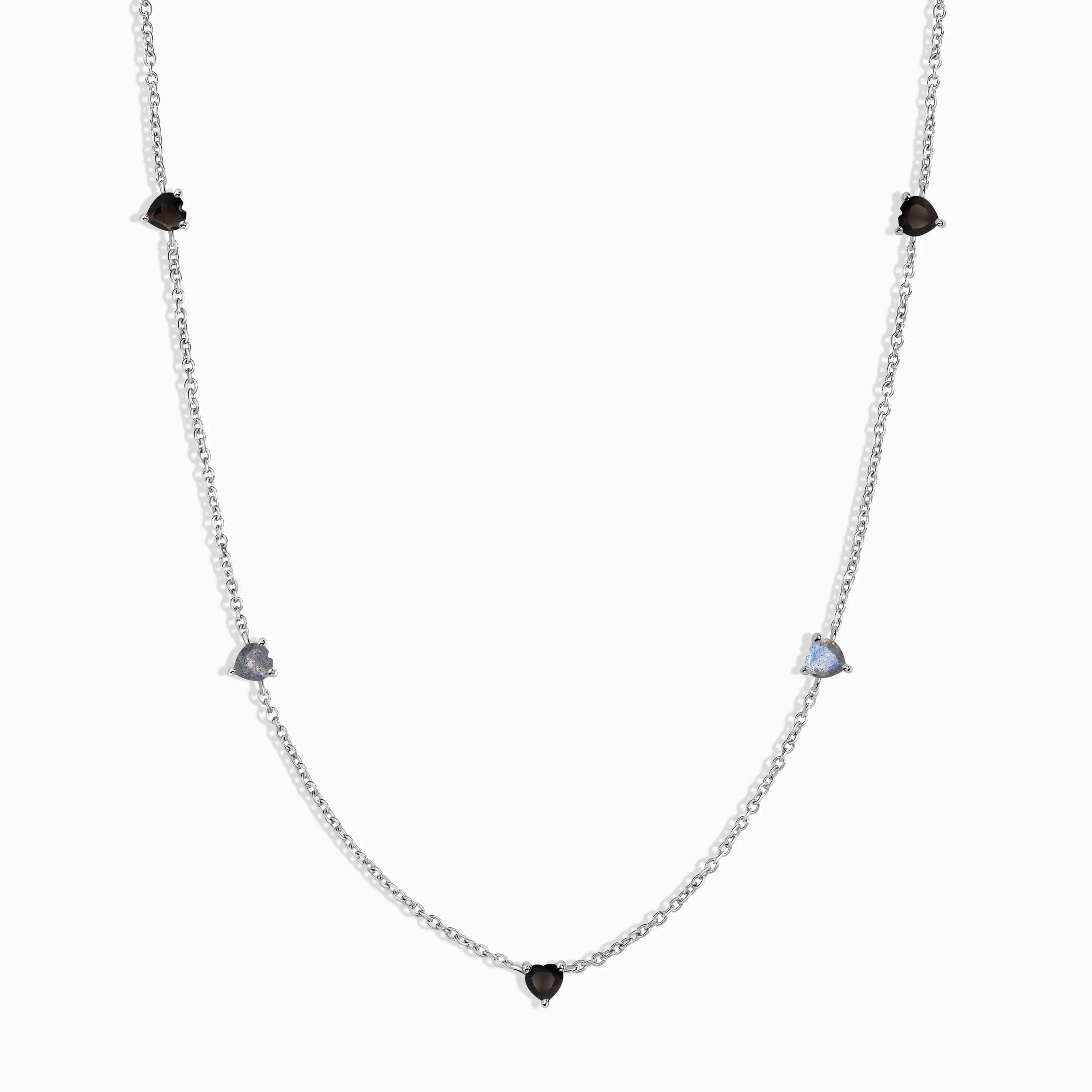 Black Obsidian Labradorite Necklace - Crush On You