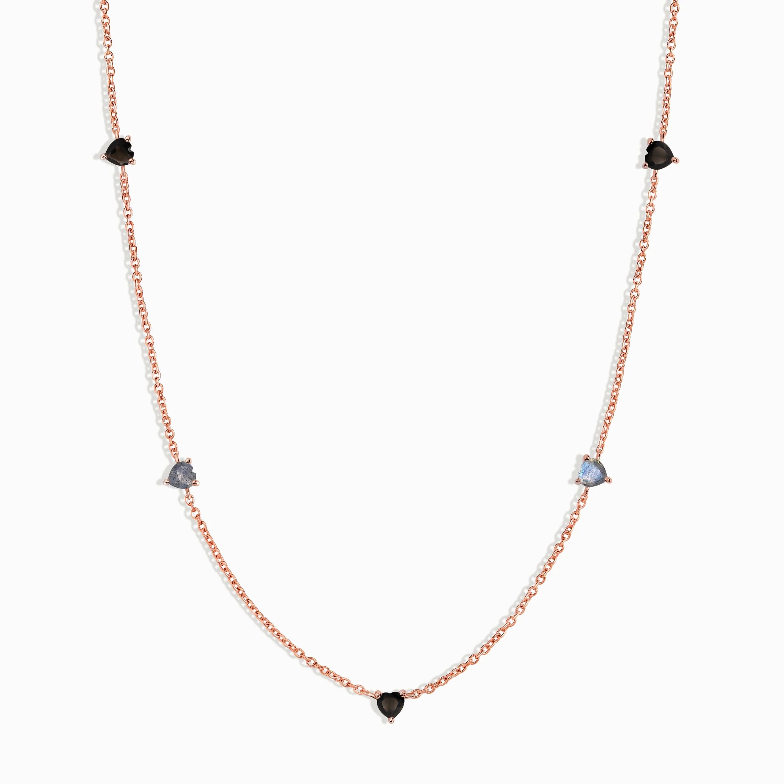 Black Obsidian Labradorite Necklace - Crush On You - Image 3