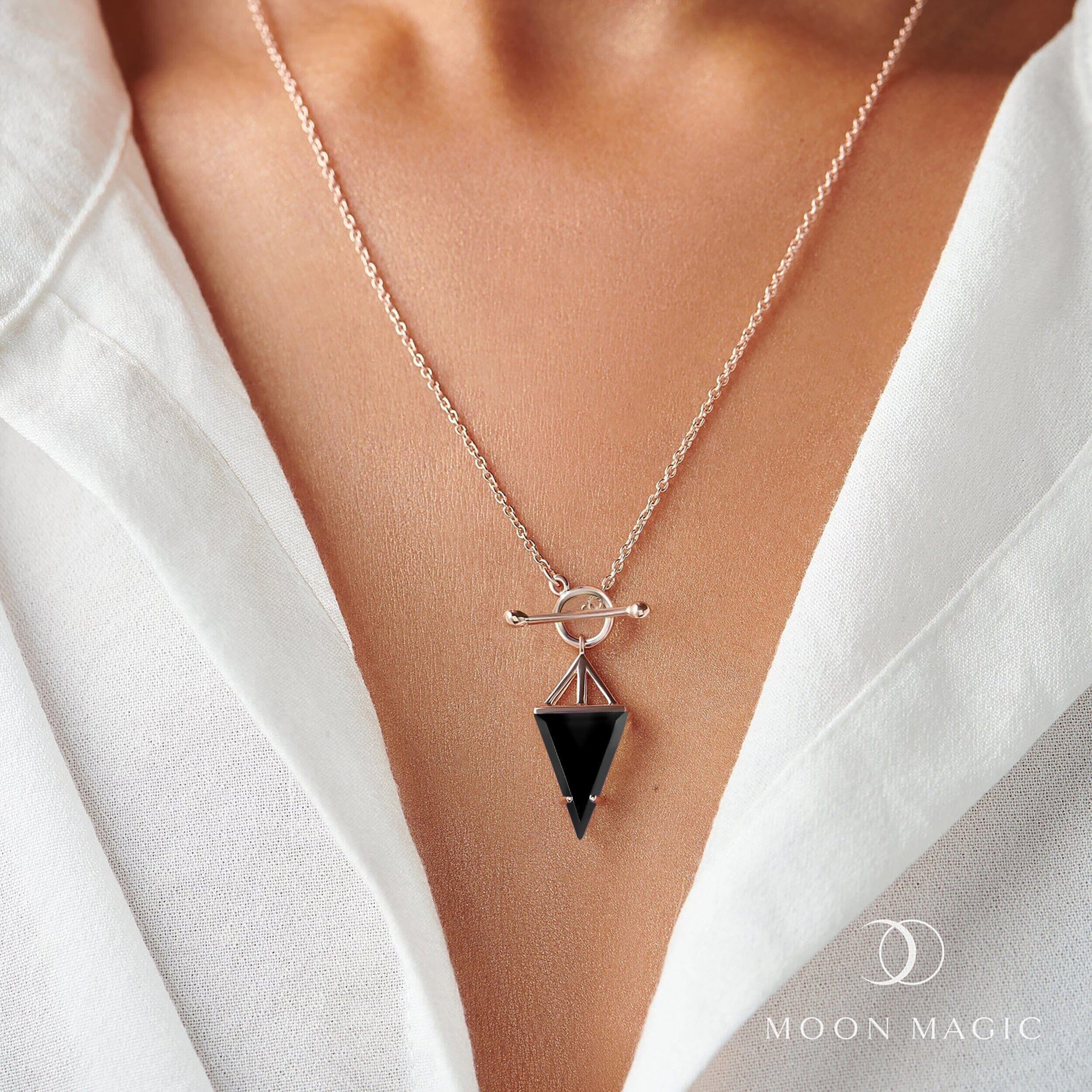 Black Obsidian Necklace - Heroine T-Lock - Image 8