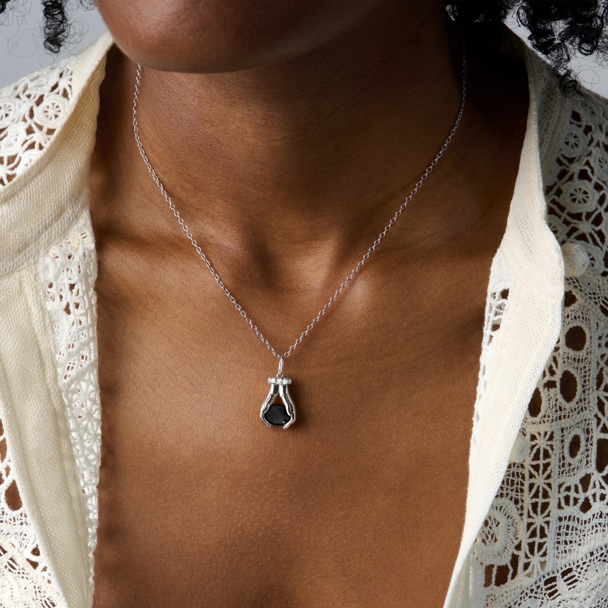 Black Obsidian Necklace - Hold The Energy - Strength - Image 2