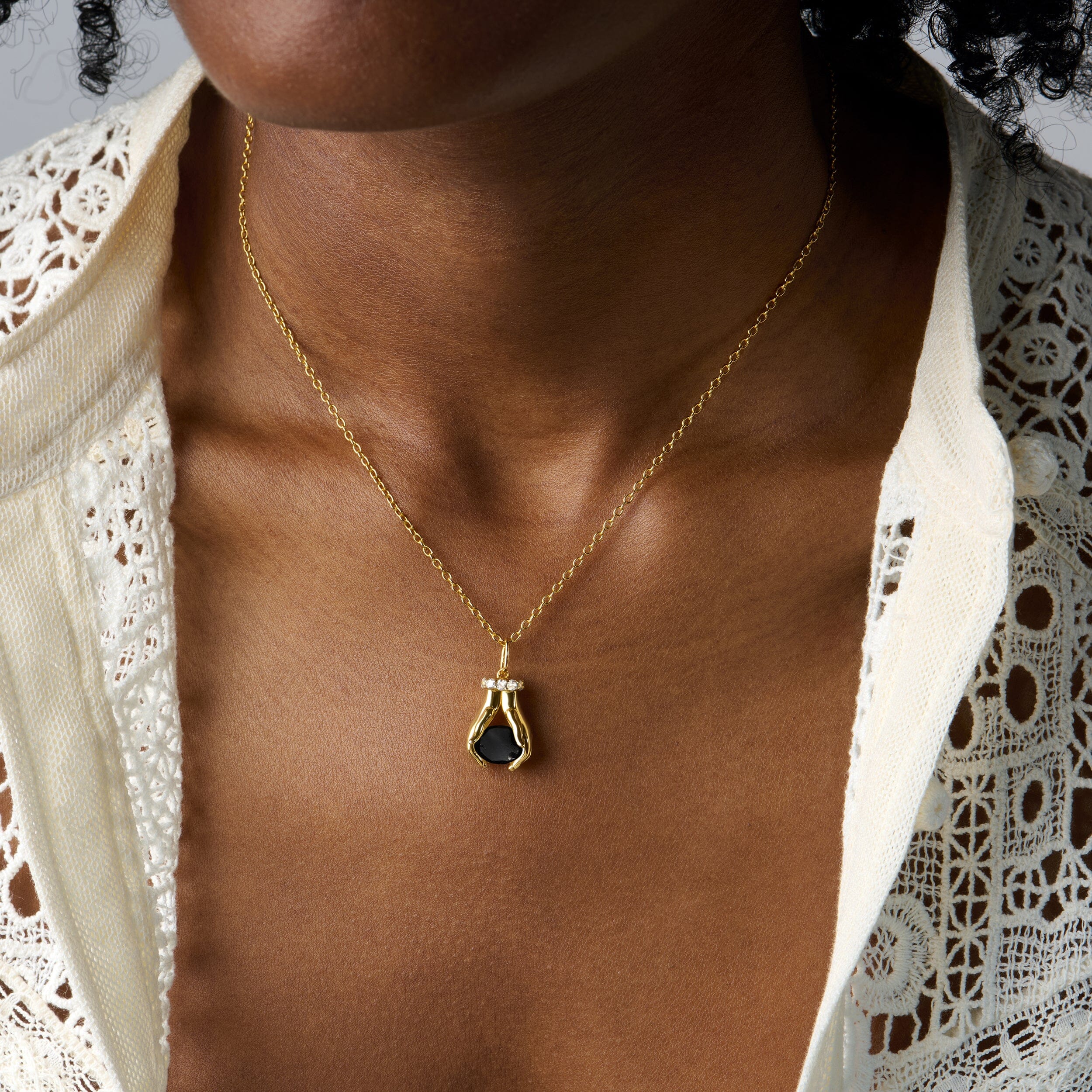 Black Obsidian Necklace - Hold The Energy - Strength - Image 8
