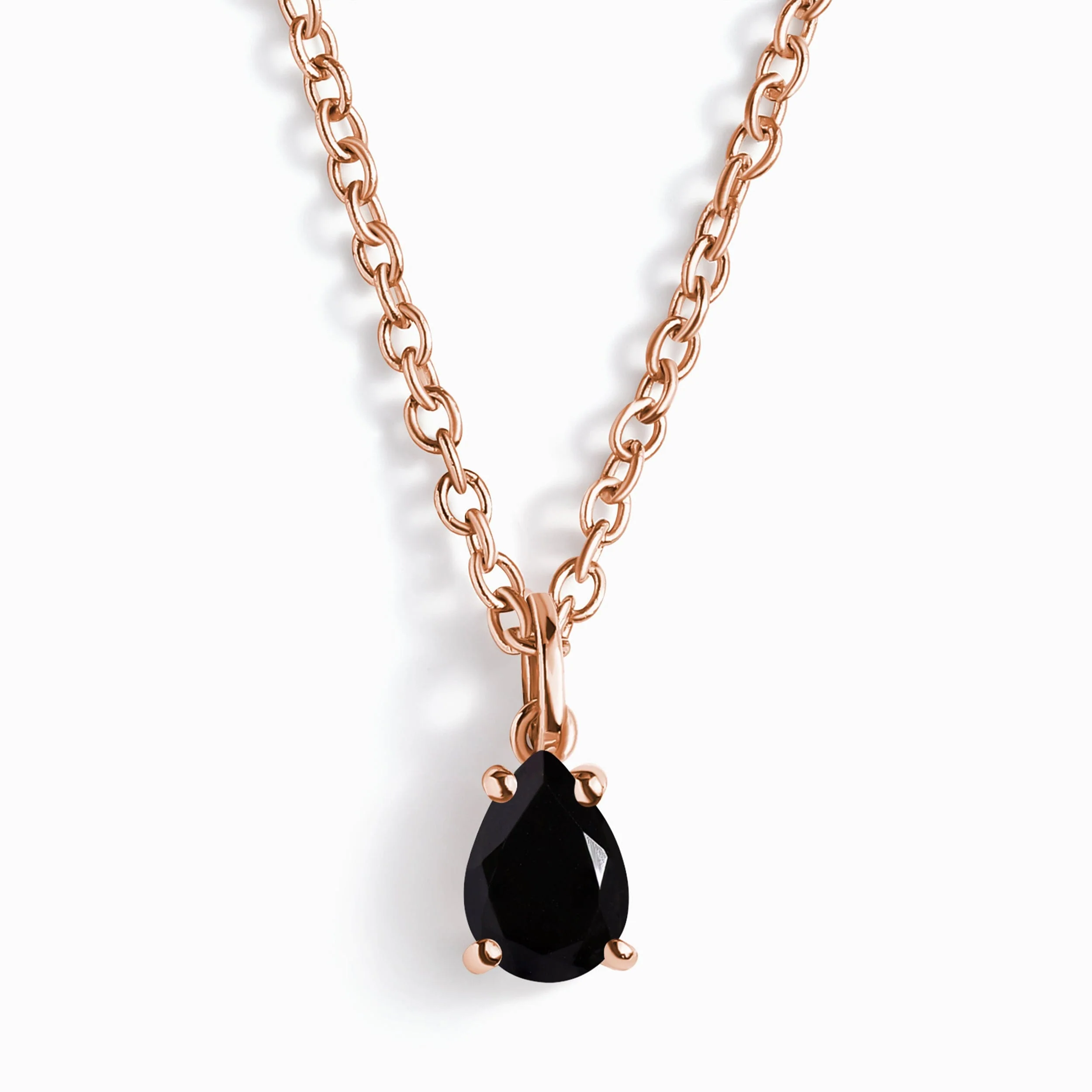 Black Obsidian Necklace - Shield - Image 3