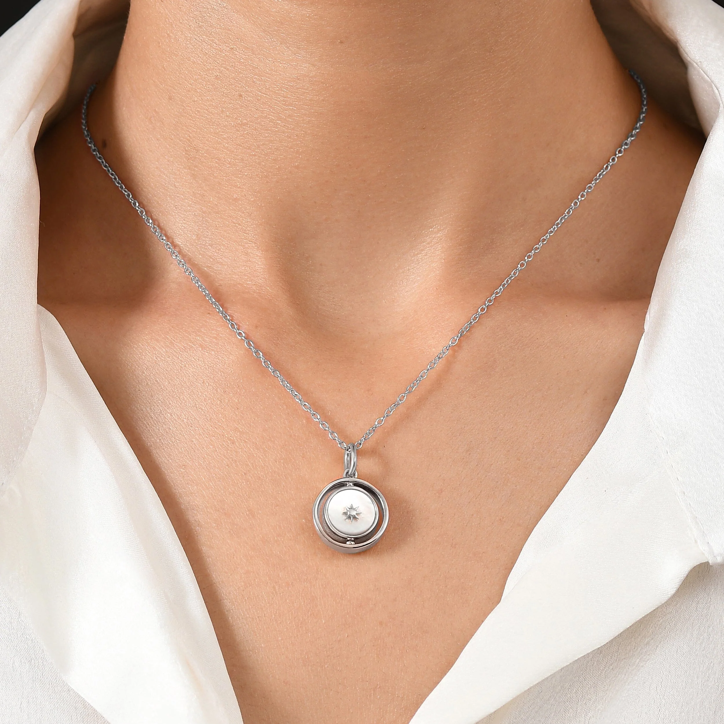 Black Obsidian Pearl Necklace - Night & Day - Image 3