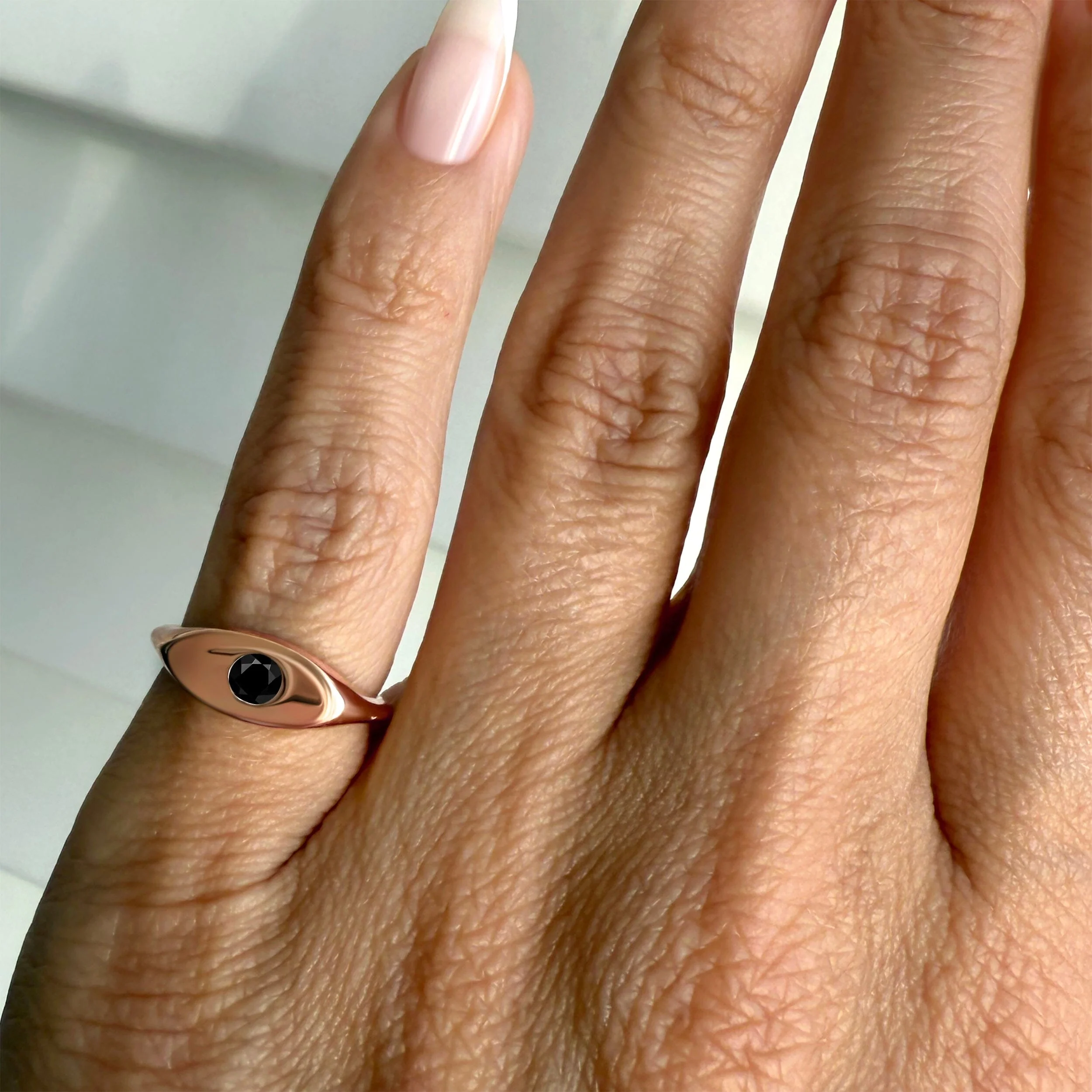 Black Obsidian Pinky Ring - Signet Noire - Image 4