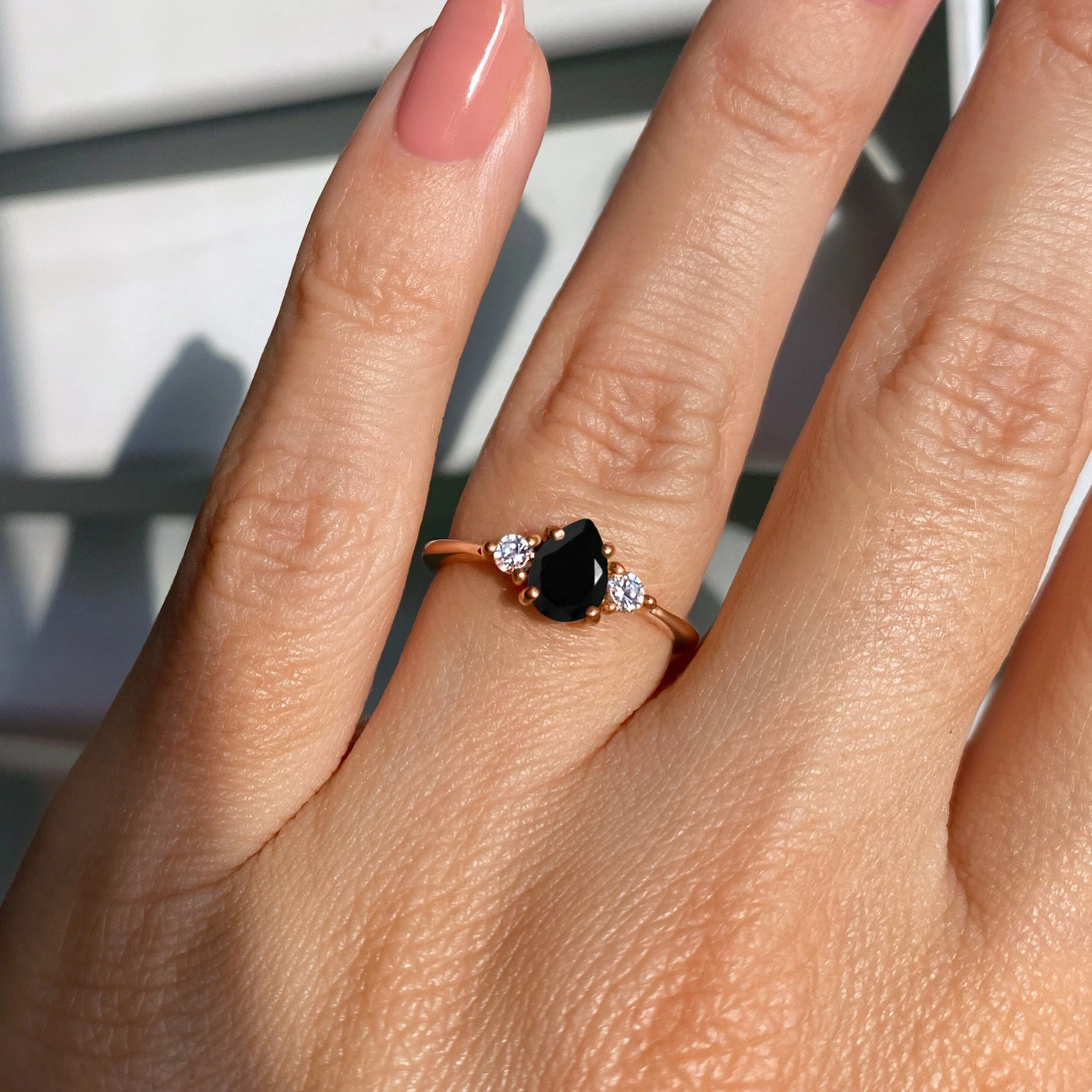 Black Obsidian Ring - Lania - Image 4